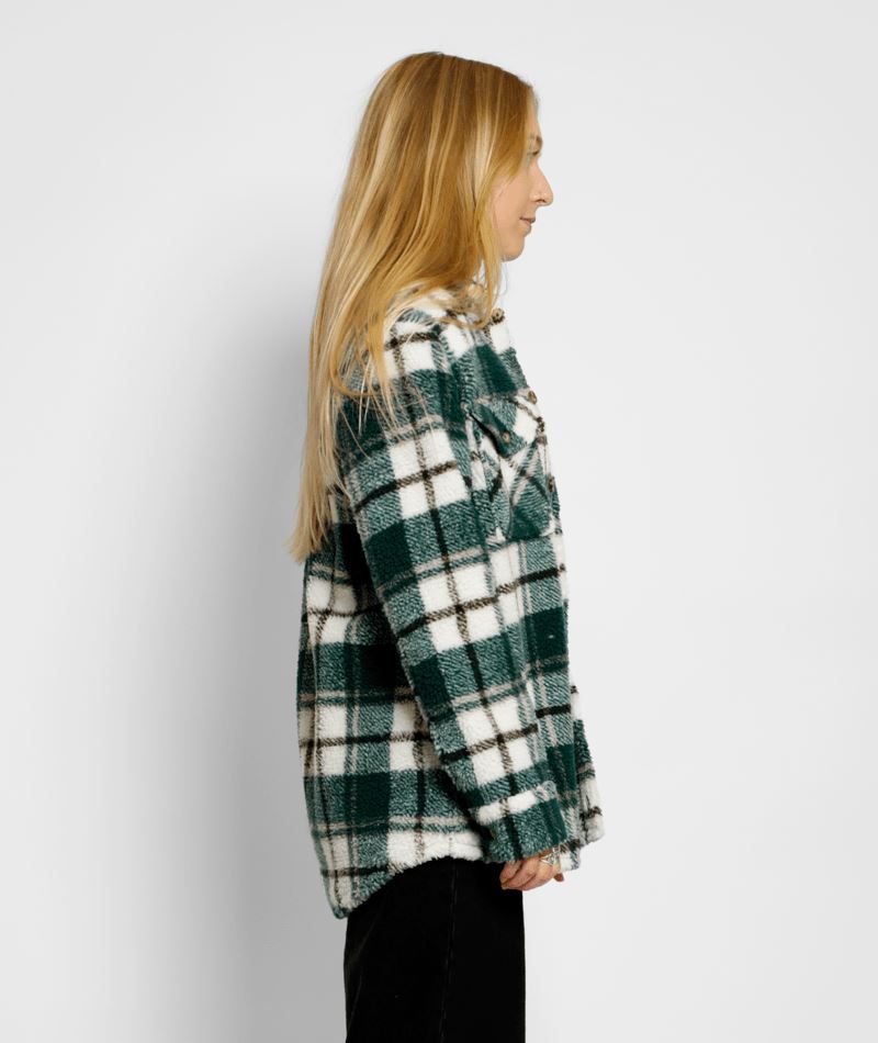 Volcom Silent Sherpa Plaid Jacket 2023