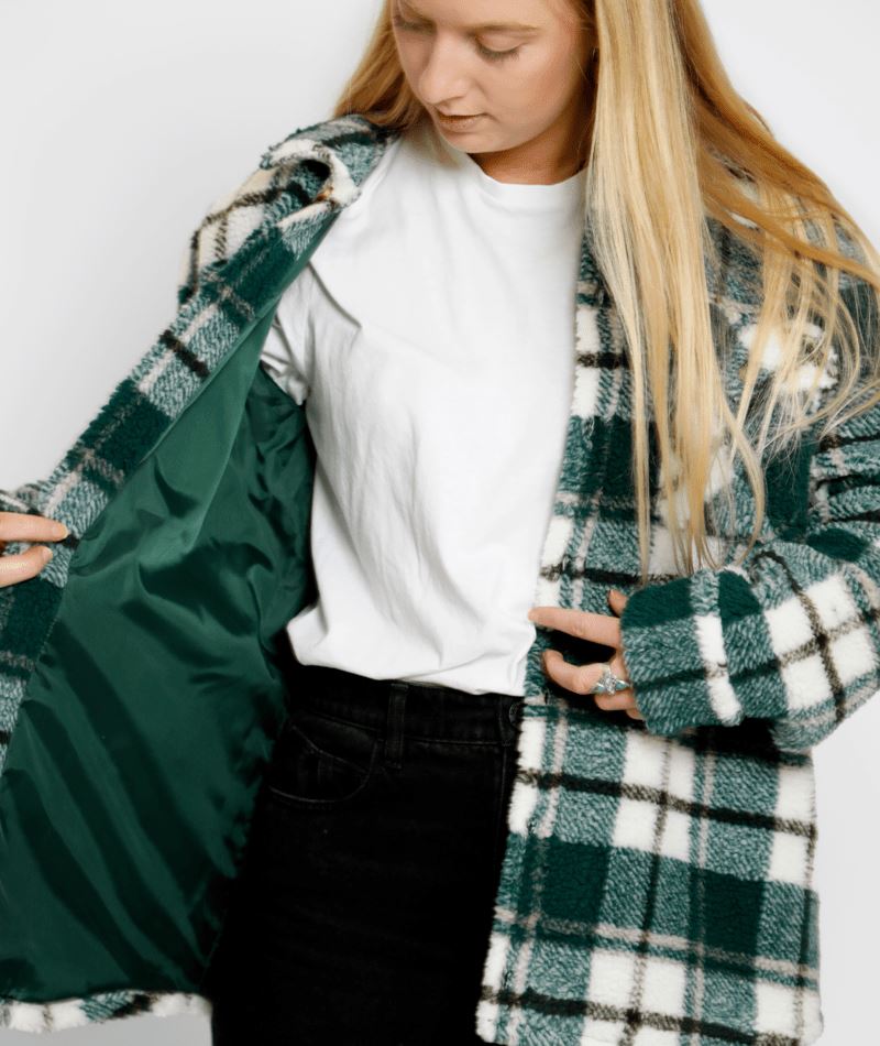 Volcom Silent Sherpa Plaid Jacket 2023