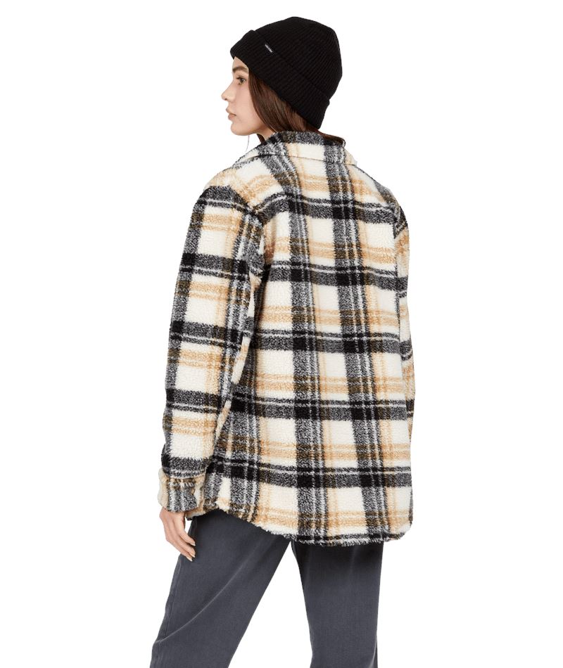 Volcom Silent Sherpa Plaid Jacket 2023