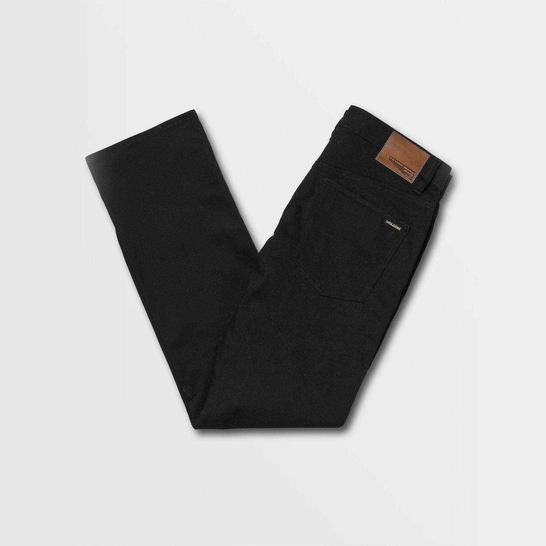 VOLCOM SOLVER MODERN FIT JEANS Black on Black 34