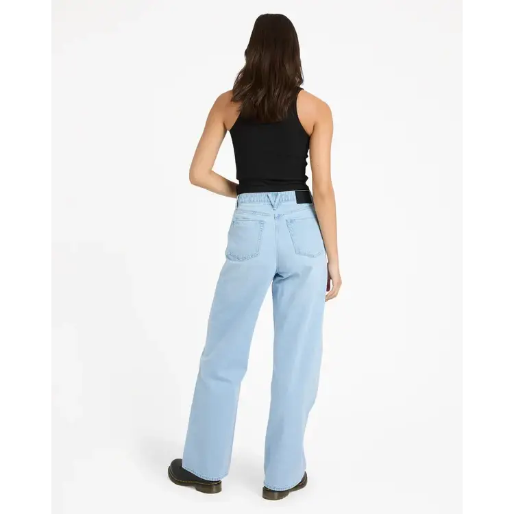 Volcom Stoned Boyfriend Hirise Jeans - Blue Bird
