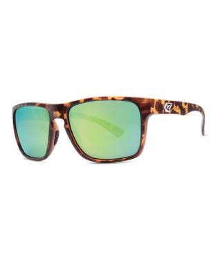 Volcom Trick Polarised Sunglasses Matte Tort / Green Polar