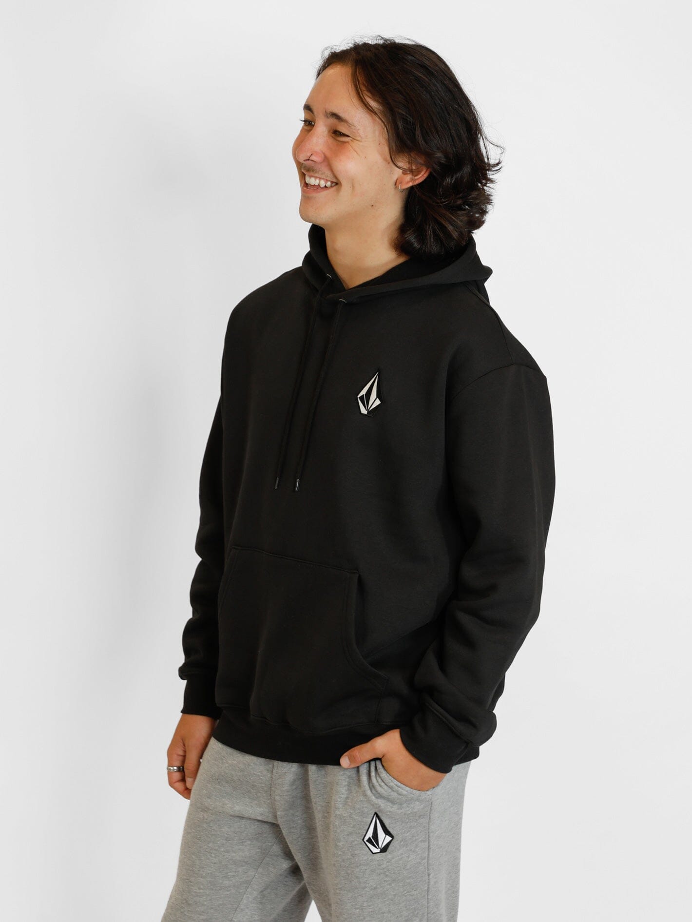 Volcom Vologo Pullover Hoodie Black M
