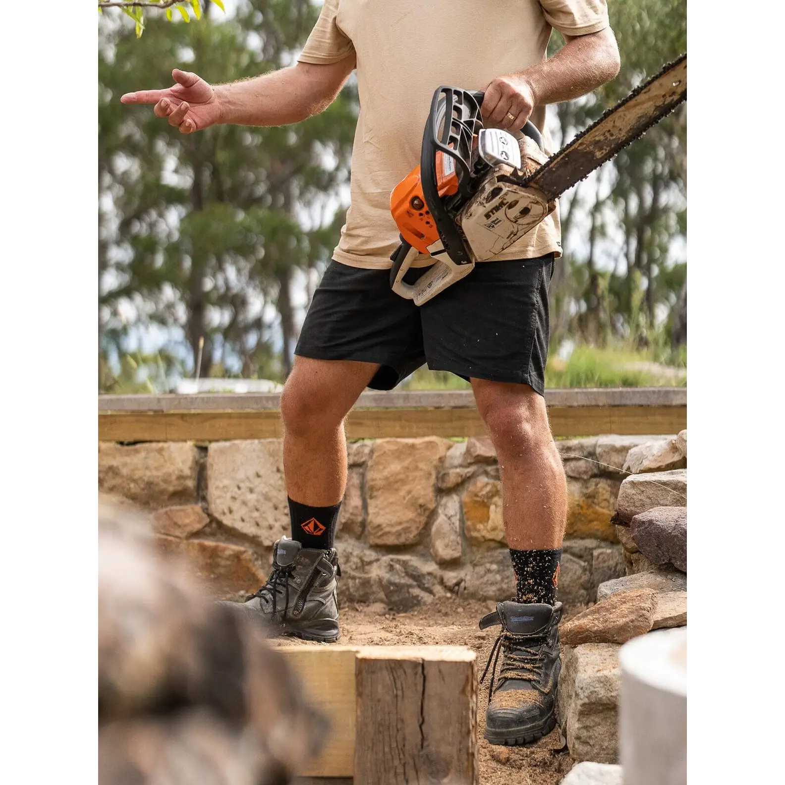 Volcom Workwear Caliper Elastic Waist Shorts