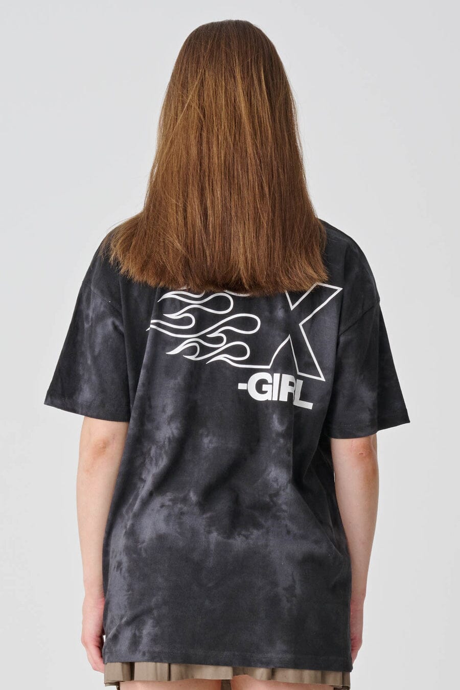 X-Girl Burning X Logo Relaxed T-Shirt