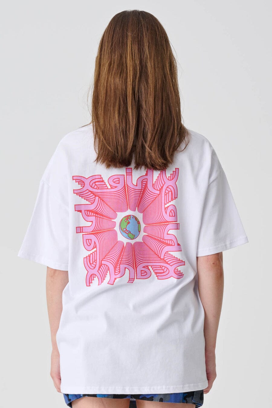 X-Girl Earth & Mills Relaxed T-Shirt White 6