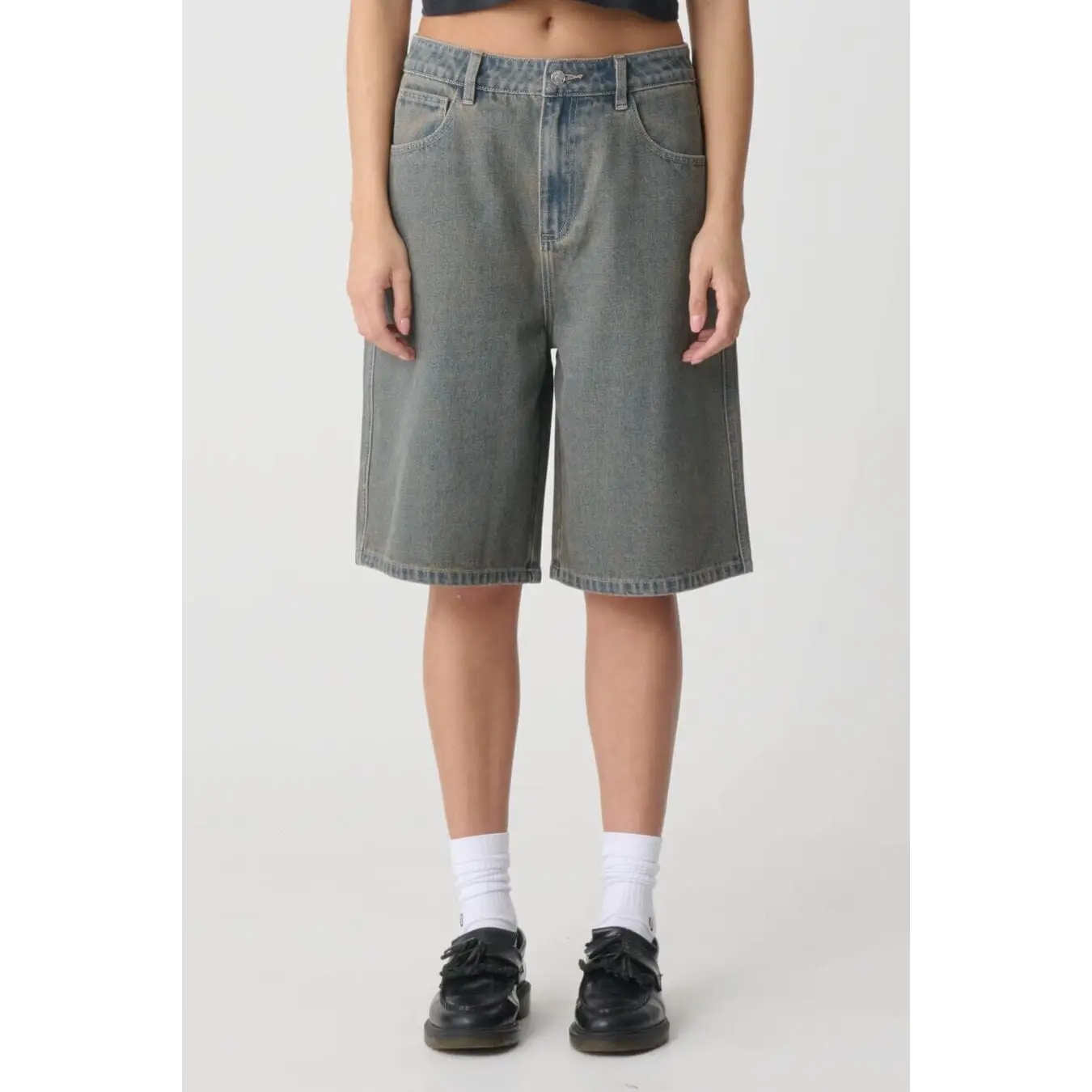 X-Girl Gordon Spray Baggy Shorts