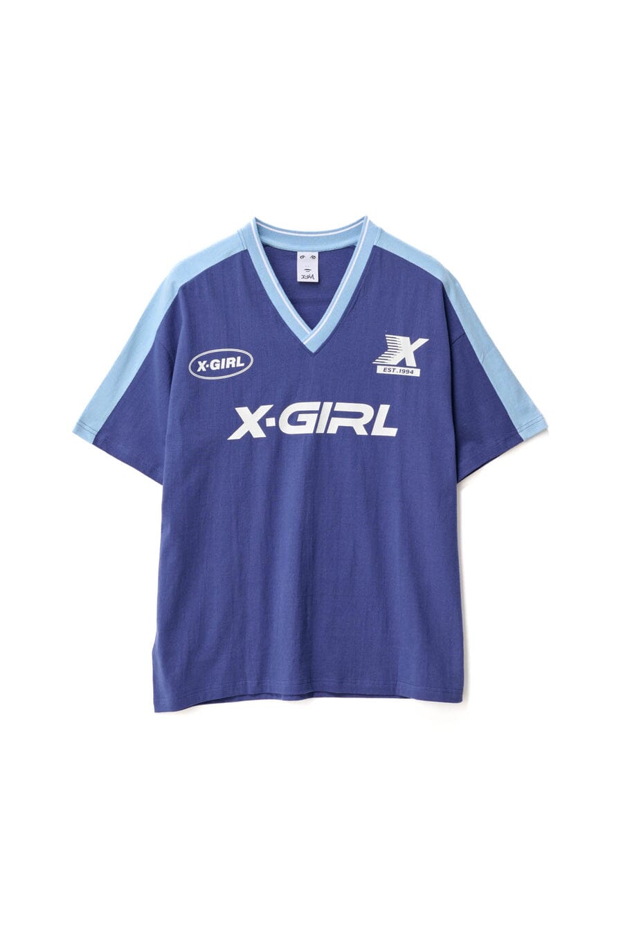 X-Girl Sport V Neck Relaxed T-Shirt