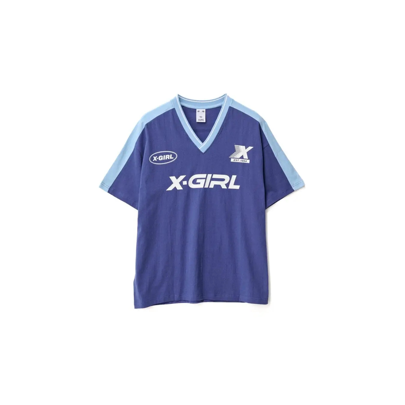 X-Girl Sport V Neck Relaxed T-Shirt