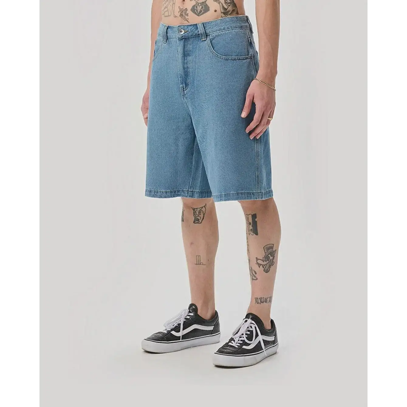X-Large Bull Denim 91 Shorts - Mid Blue