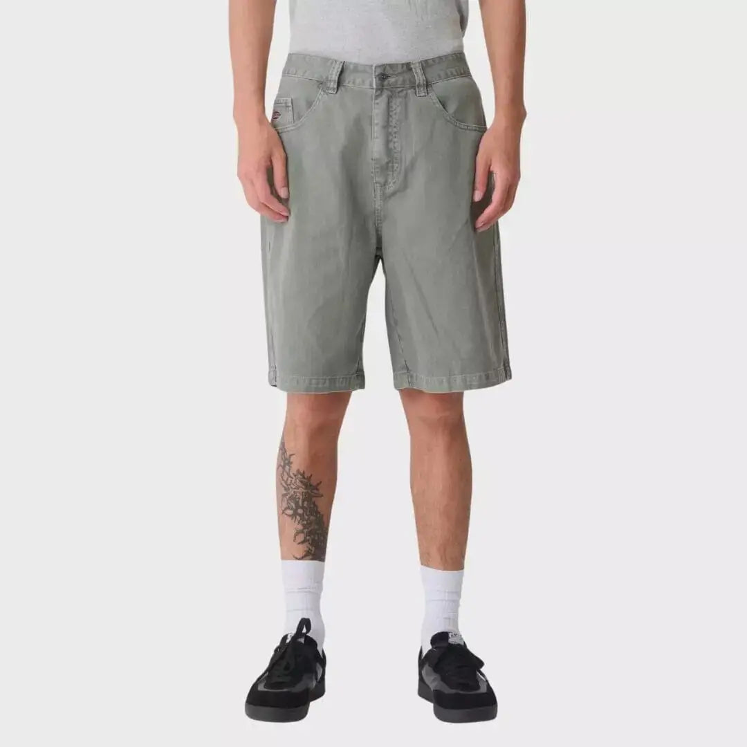 X-Large Bull Denim 91 Shorts - Olive Grey