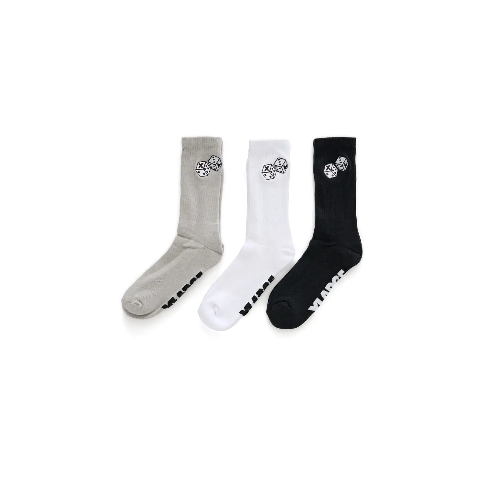 X-Large Dice 3 Pack Socks
