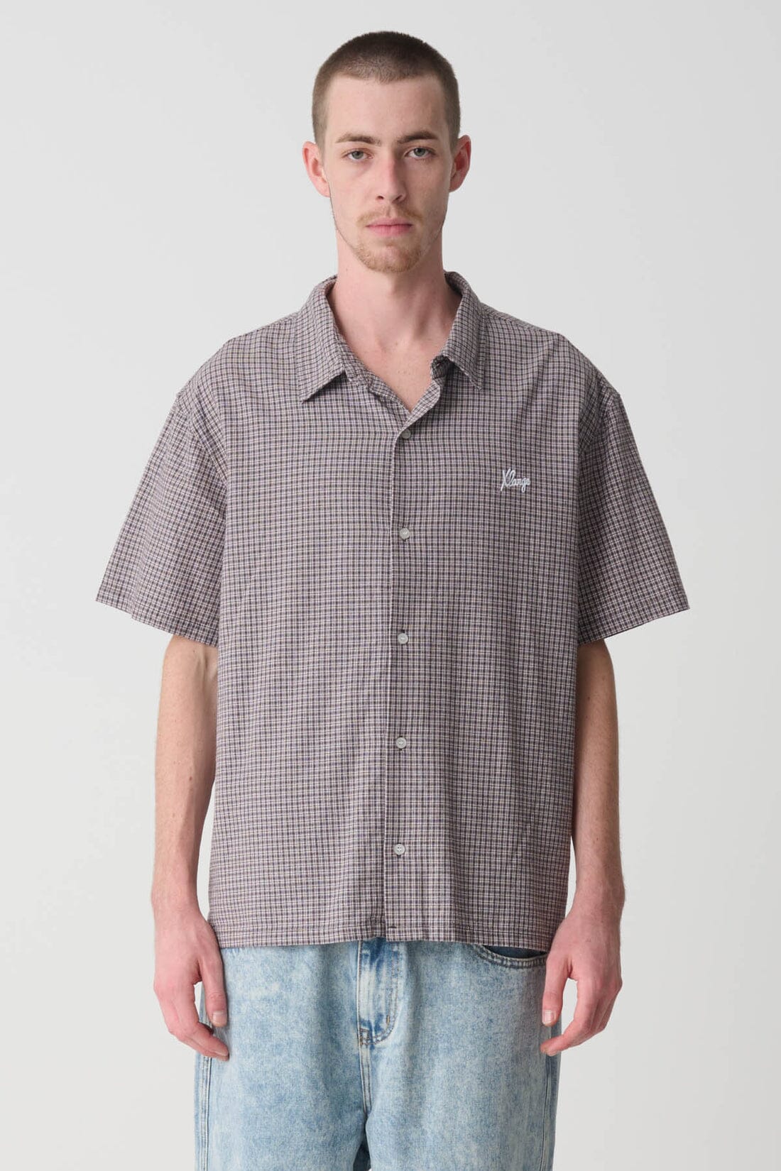 X-Large Oxford Script Shirt Black S