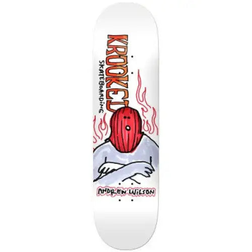 Krooked Wilson Fire Mask Skateboard Deck