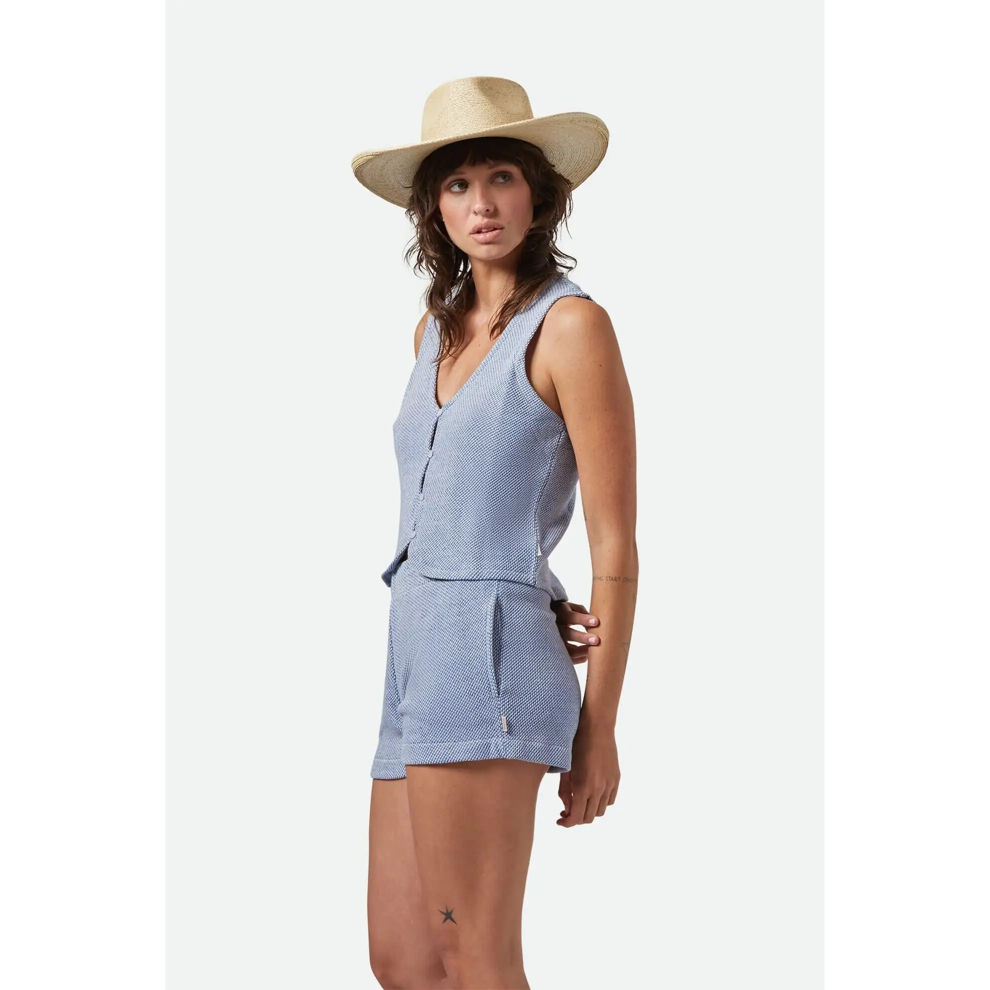 Brixton The Weekend Cross Loop French Terry Top