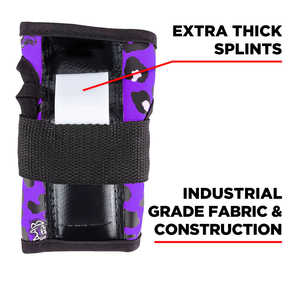 187 Six Pack Junior Skate Pads - Staab Purple