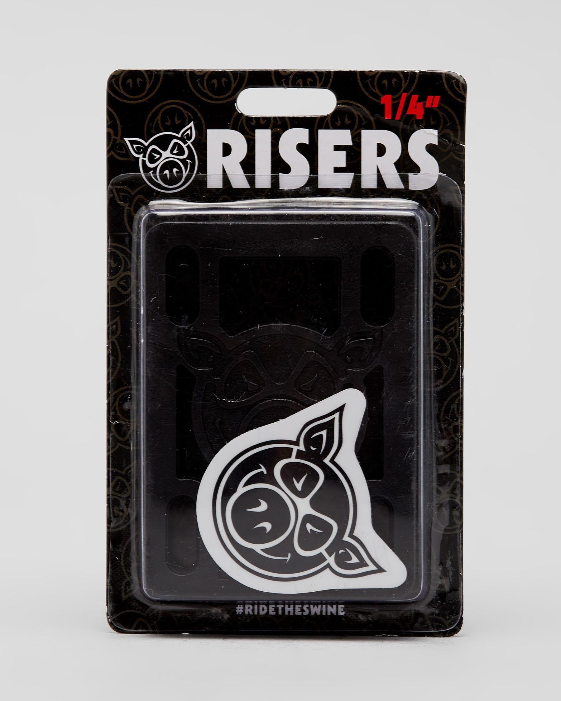 Pig Risers 1 / 4 Hard Black
