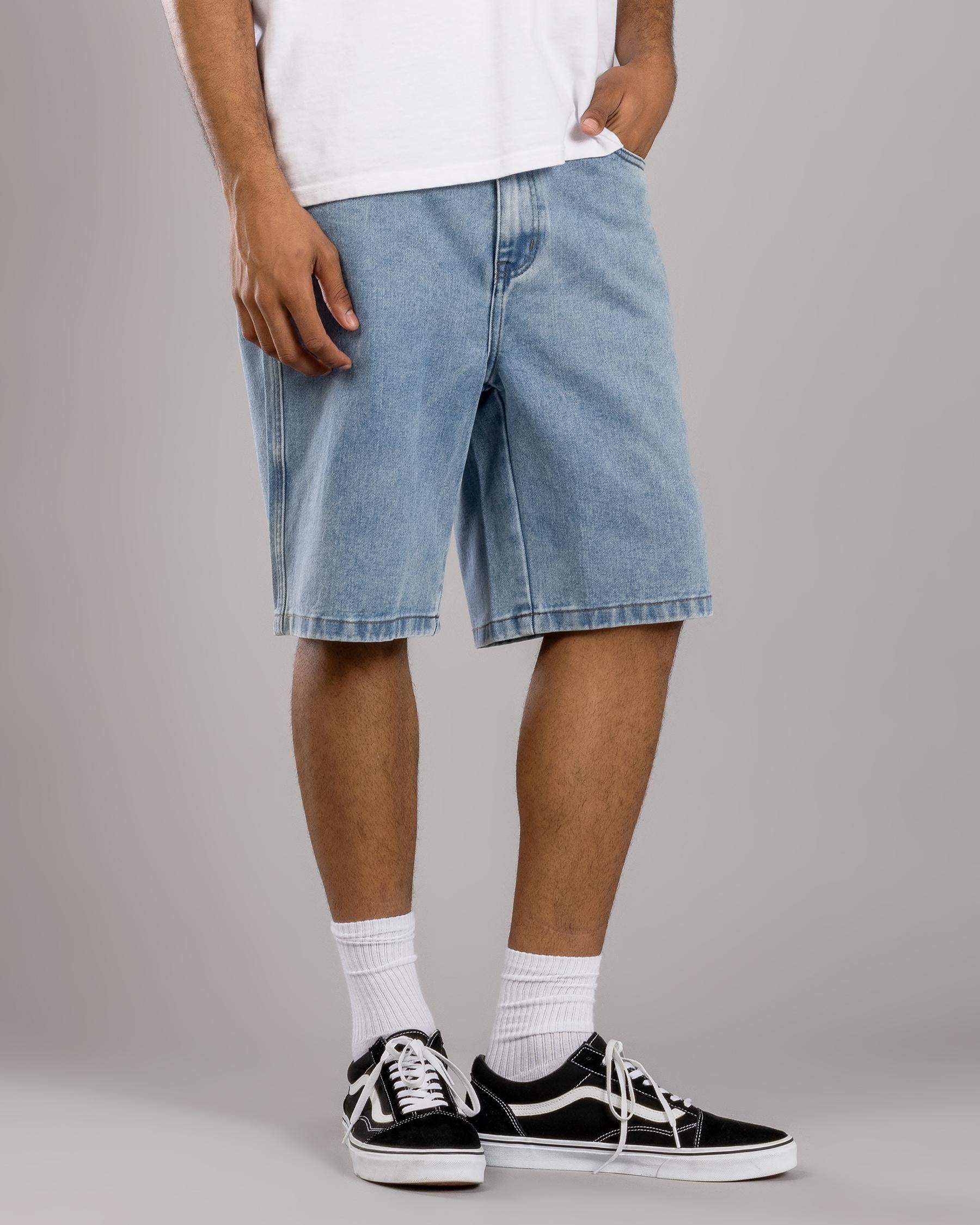 S Double Denim Standard Shorts