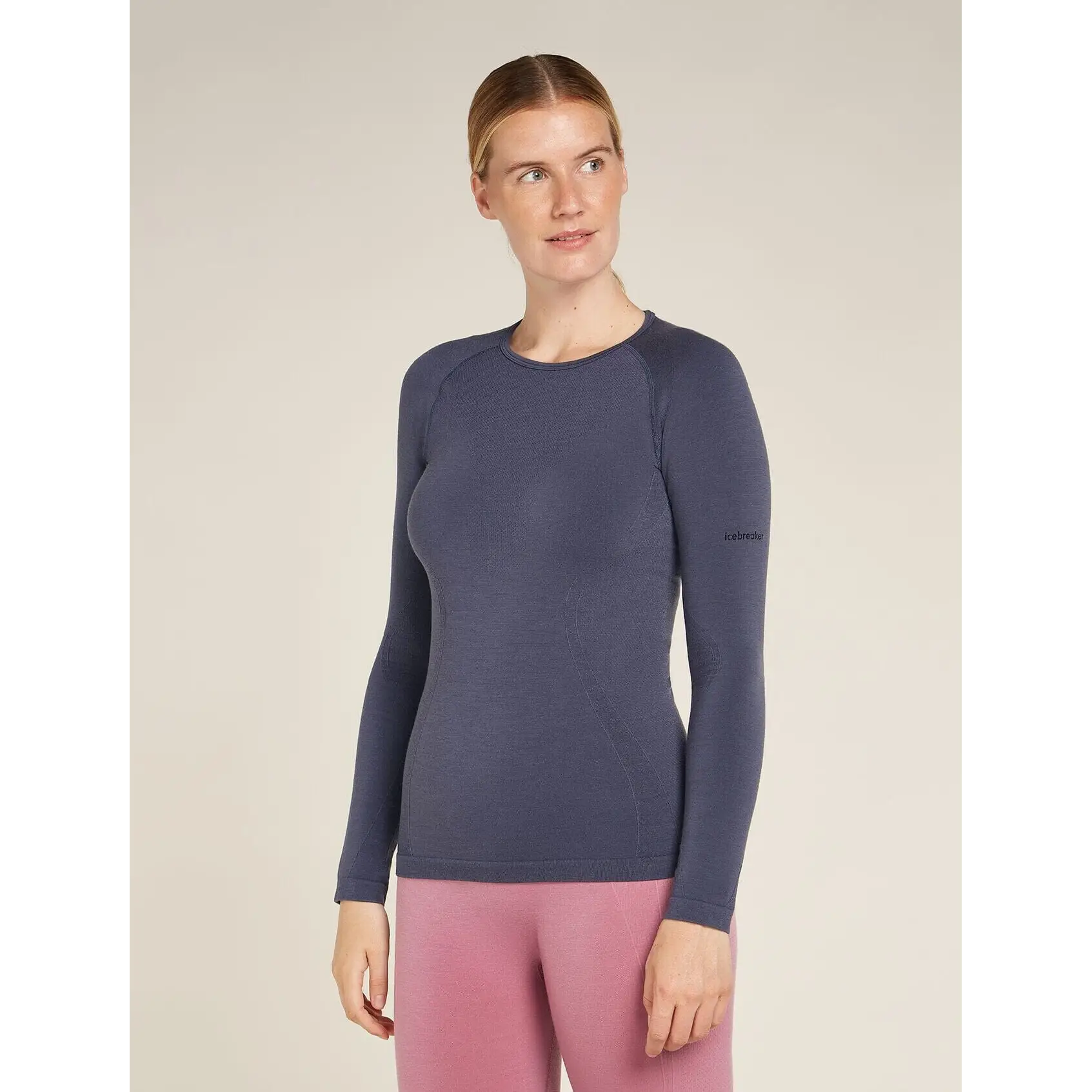 Icebreaker Womens Merino Blend 260 ZoneKnit Seamless Long Sleeve Crewe