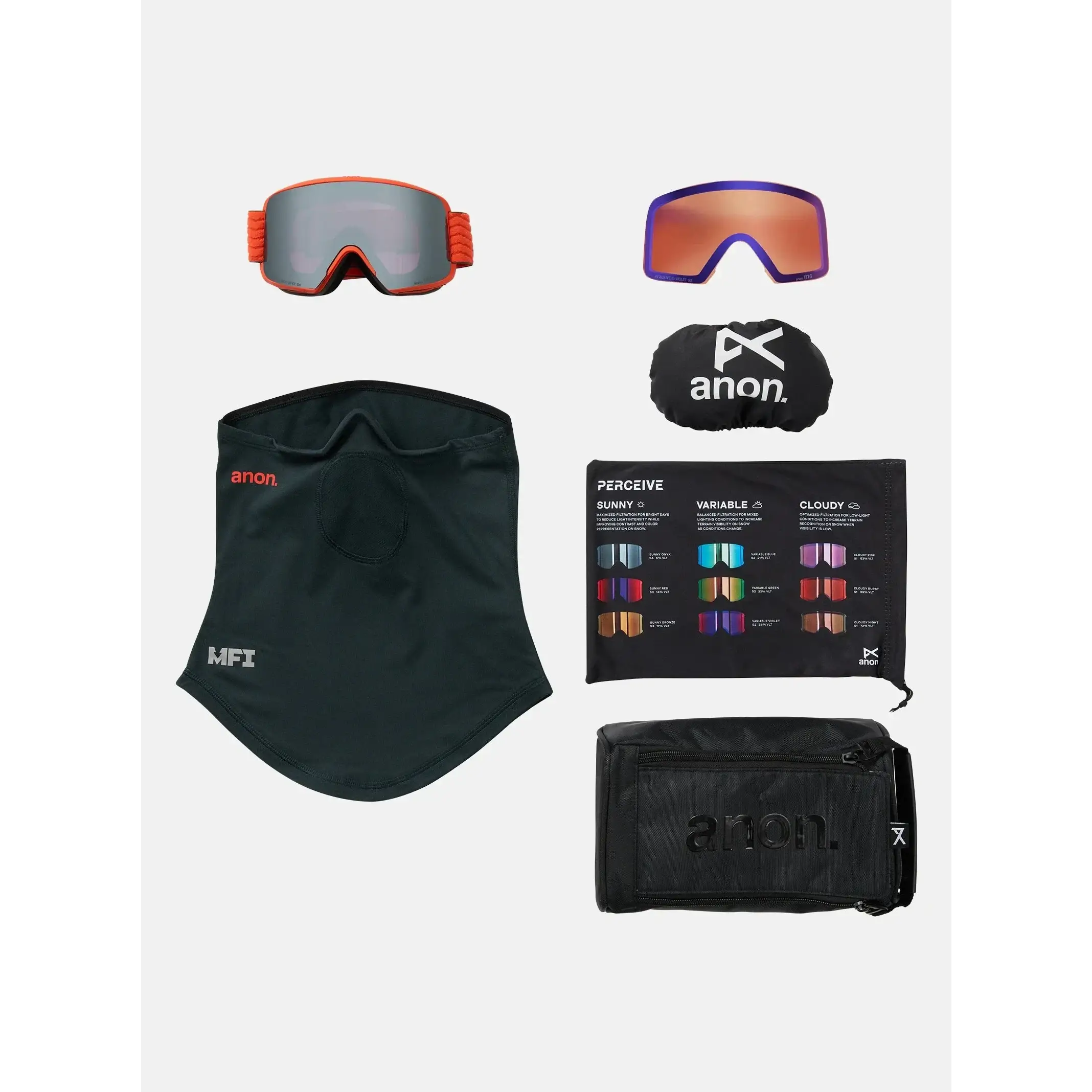 Anon M6 Goggles + Bonus Lens + MFI® Face Mask
