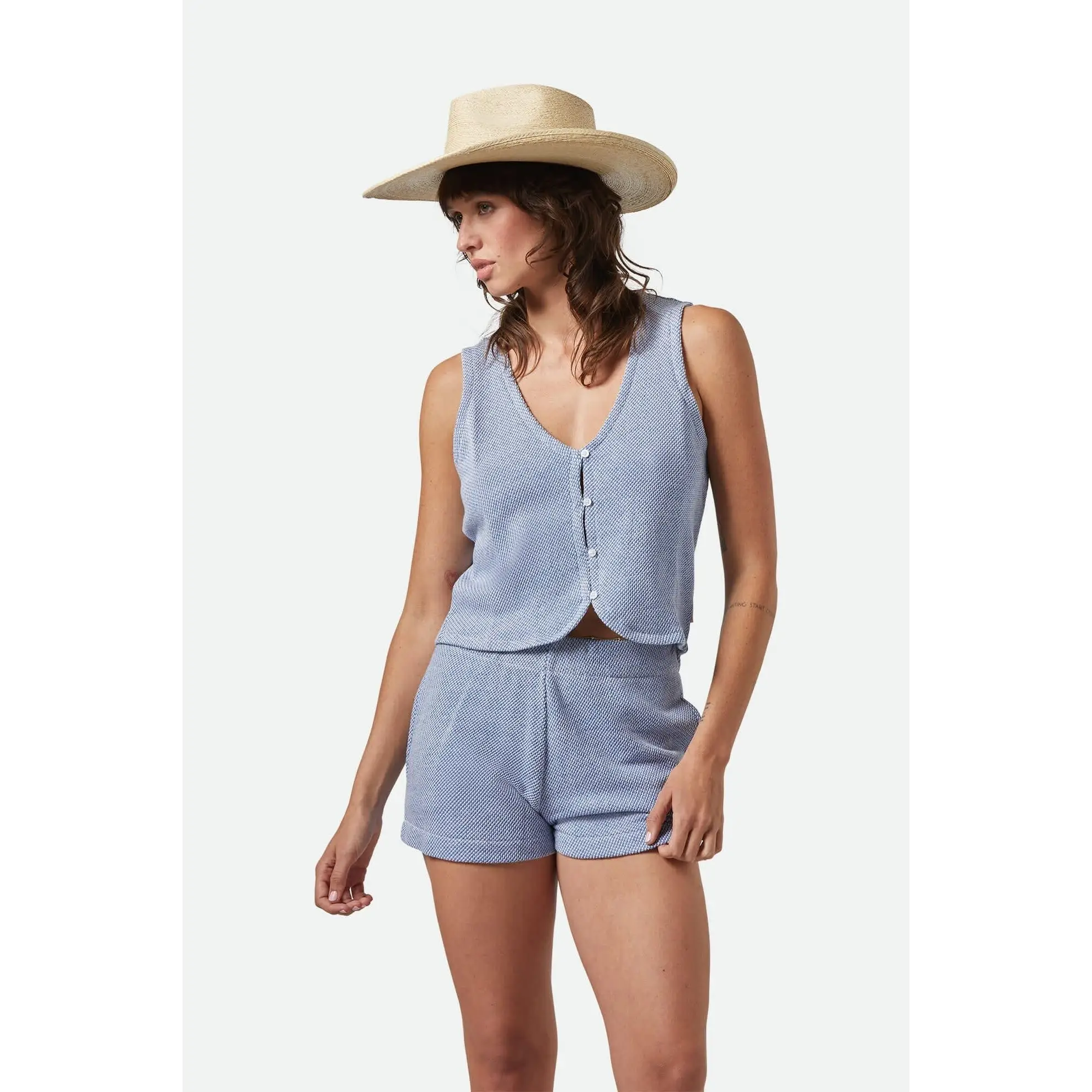 Brixton The Weekend Cross Loop French Terry Top