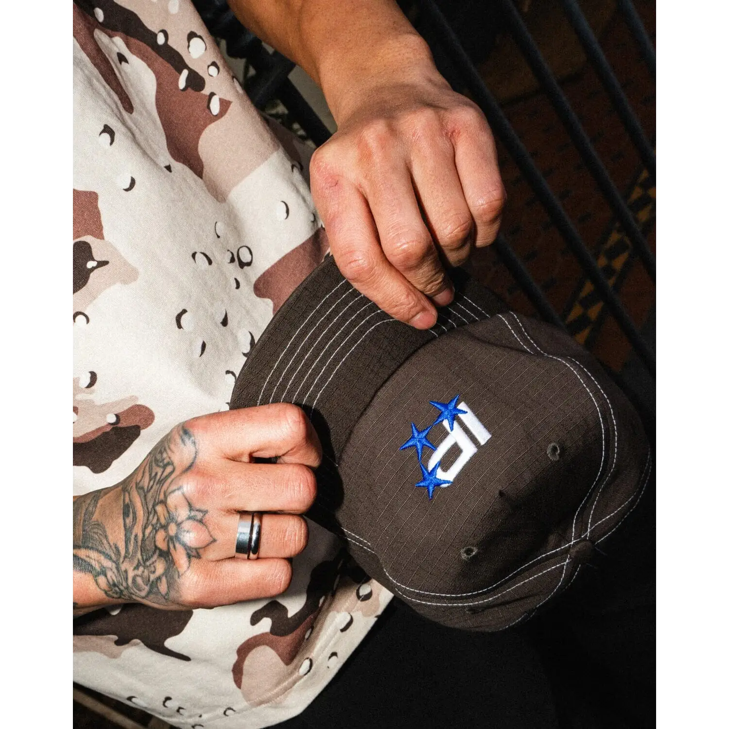 ICHPIG Capital Snapback Hat - Dark Brown