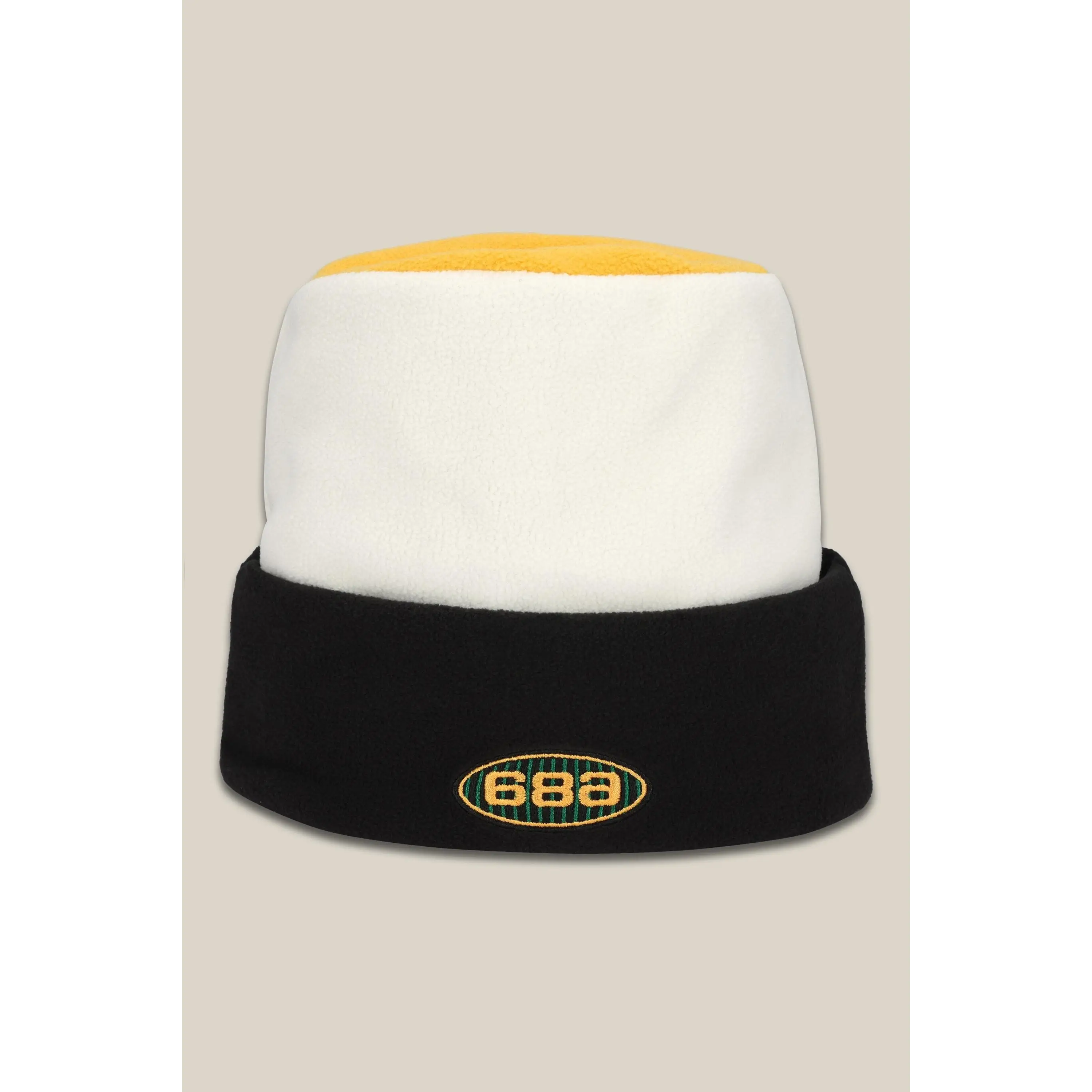 686 Flatop Fleece Hat - White Colourblock