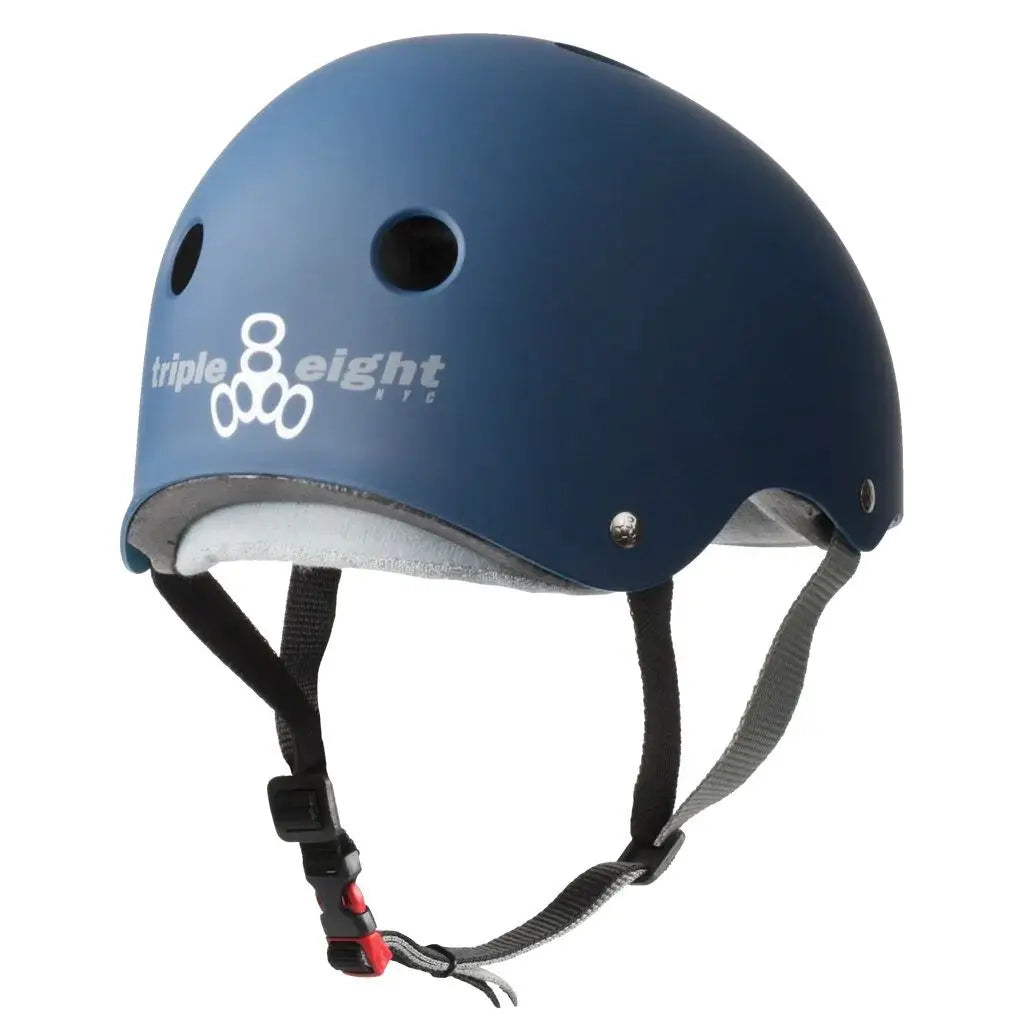 Triple 8 The Certified Skate Helmet SS - Matte Navy