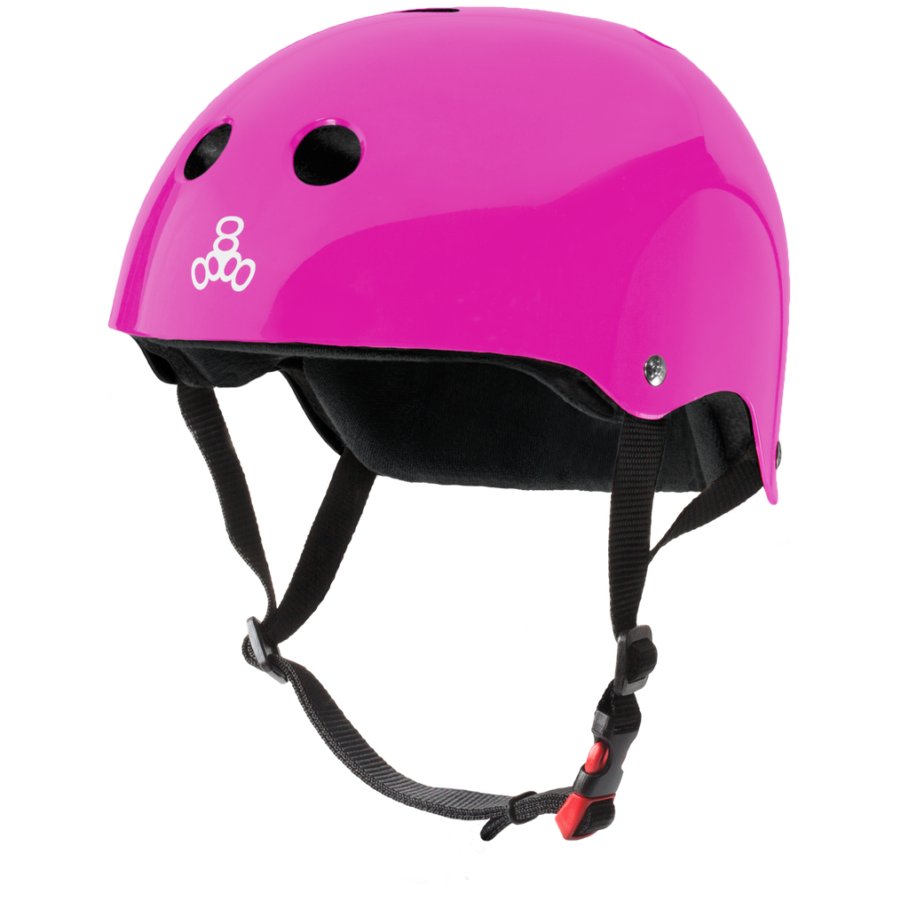 Triple 8 The Certified Skate Helmet SS - Pink Gloss