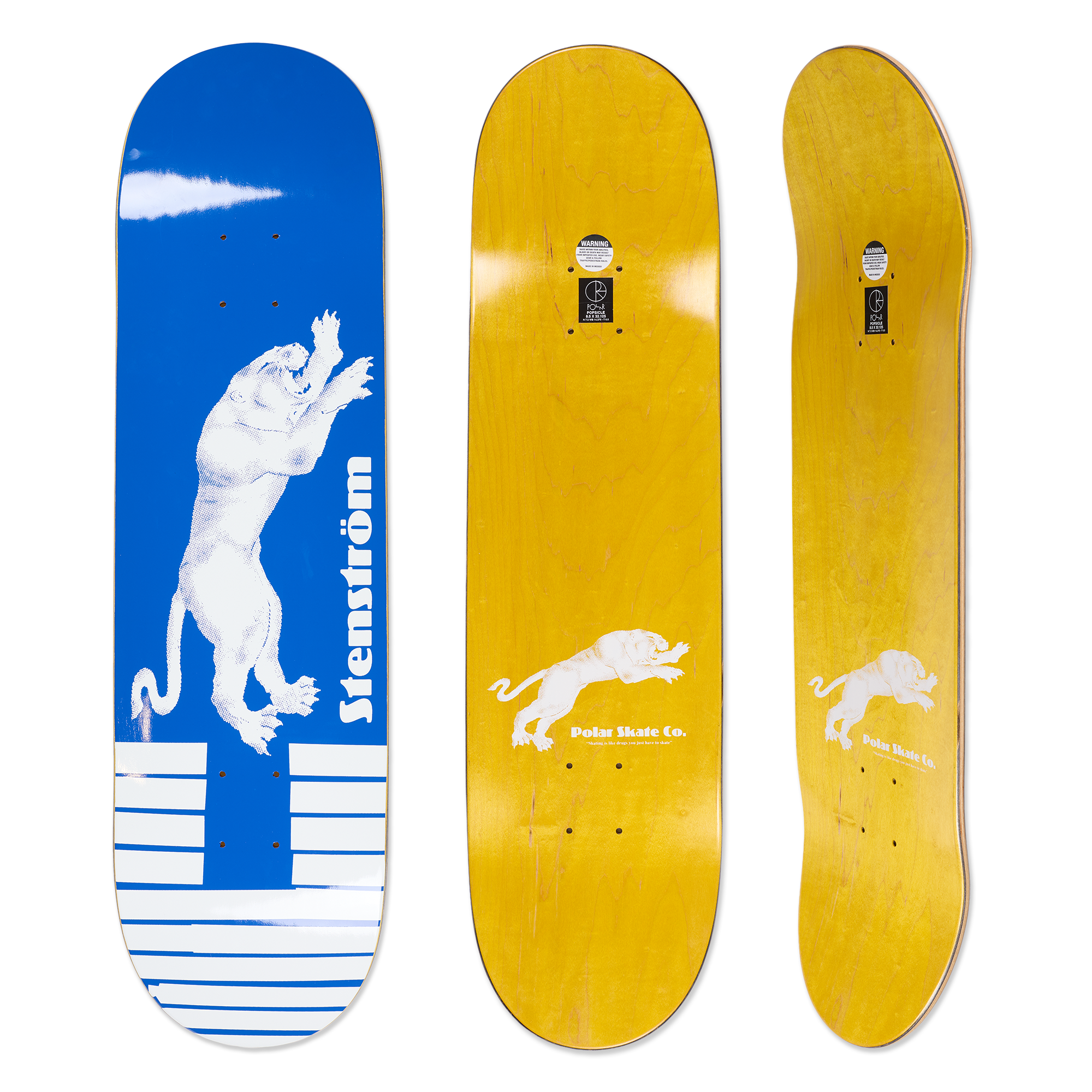 Polar Skate Co. David Stenstrom Tape & Panther Skate Deck