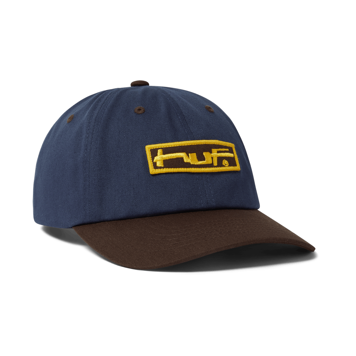 HUF Stretch Logo 6 Panel Curved Visor Hat