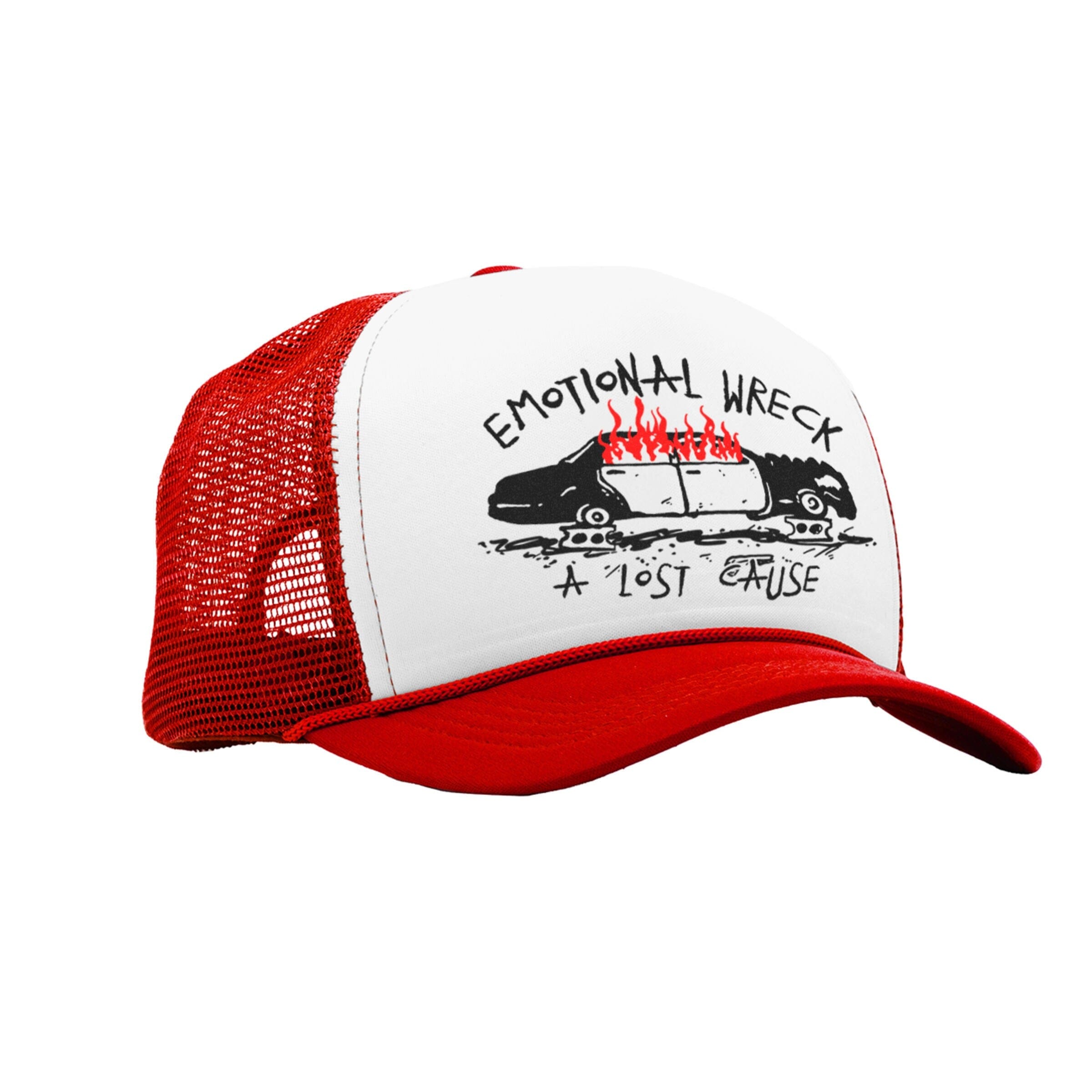 A Lost Cause Emotional Wreck Trucker Cap