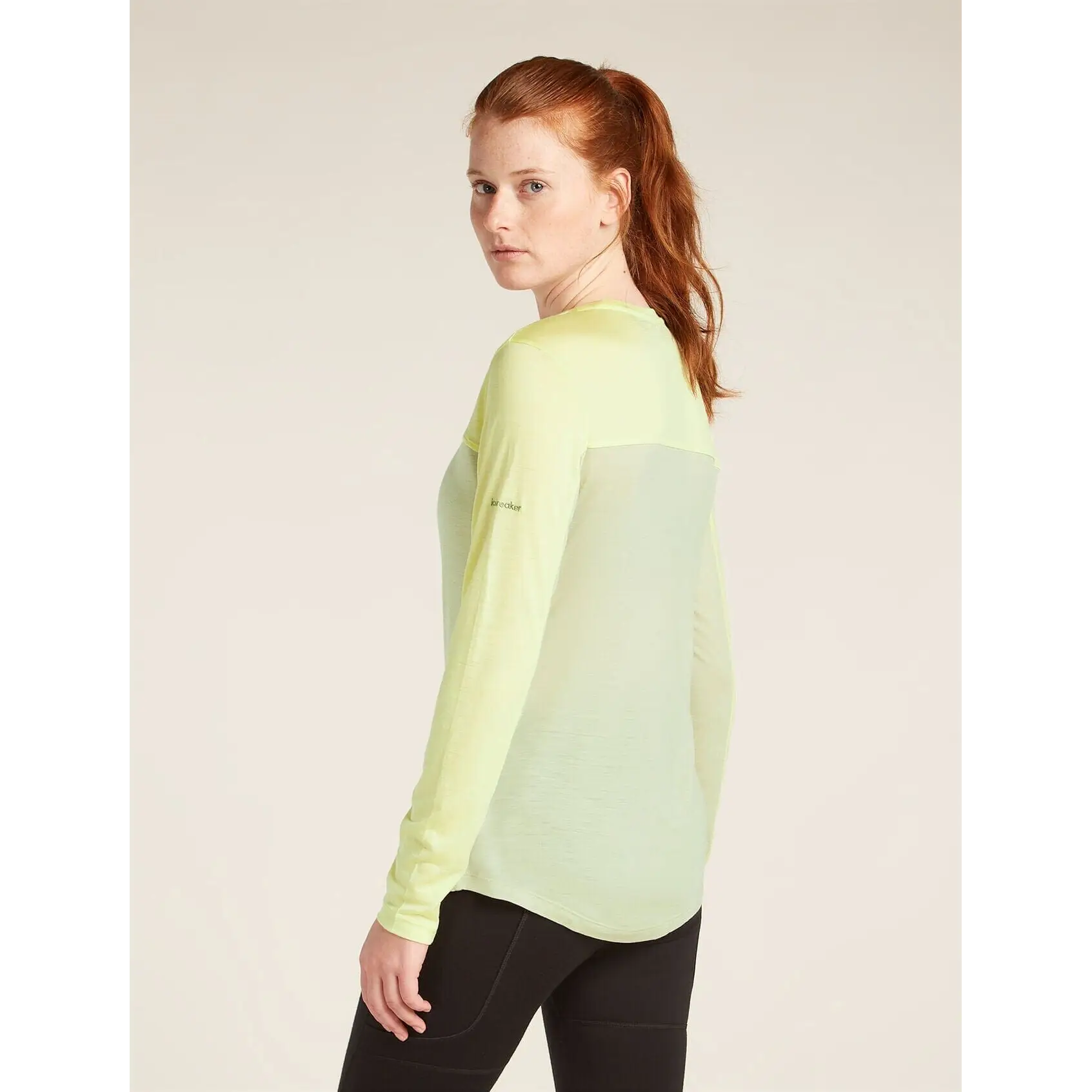 Icebreaker Womens Merino Blend 125 Cool Lite Sphere Long Sleeve Tee - Colour Block