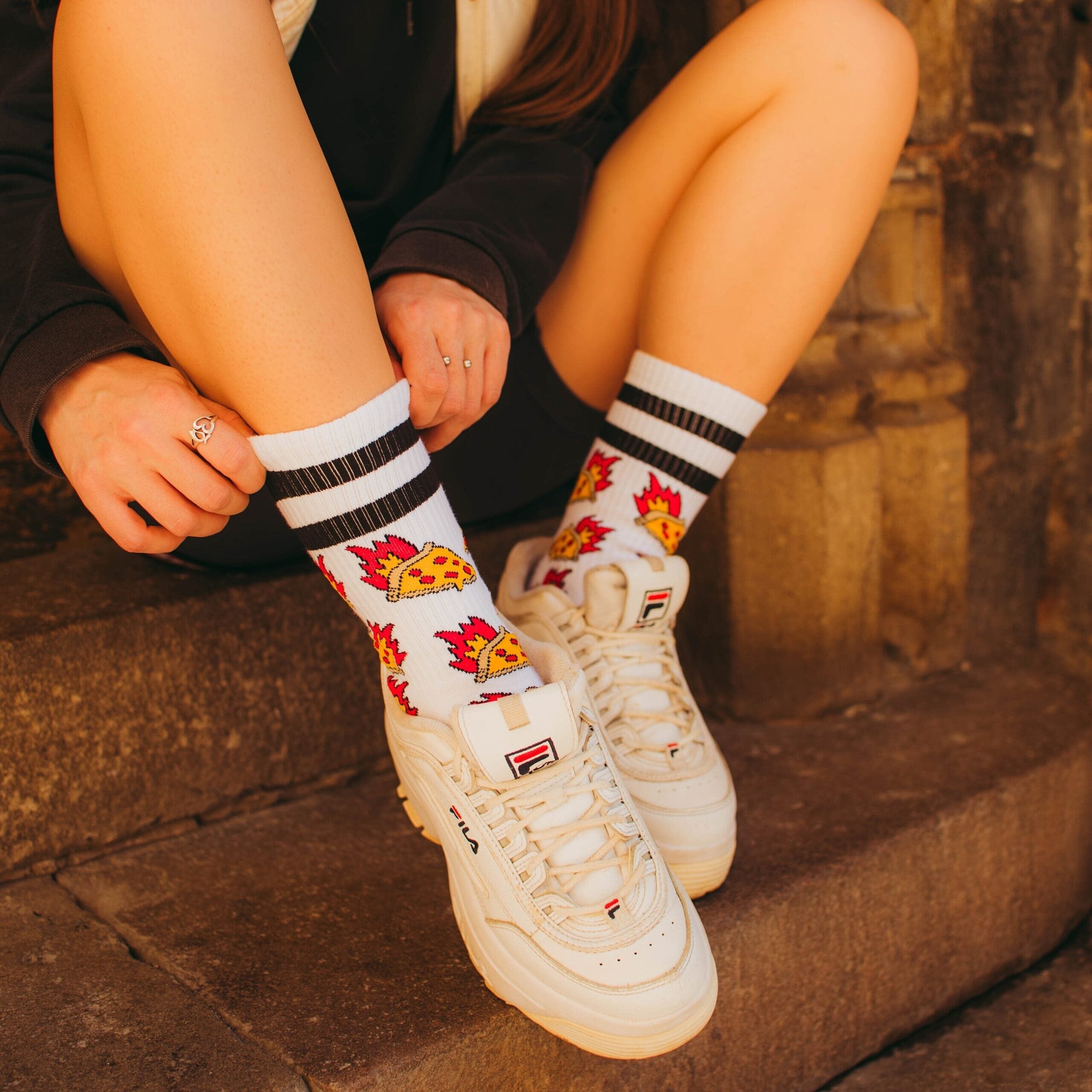 American Socks Pizza Inferno - Mid High