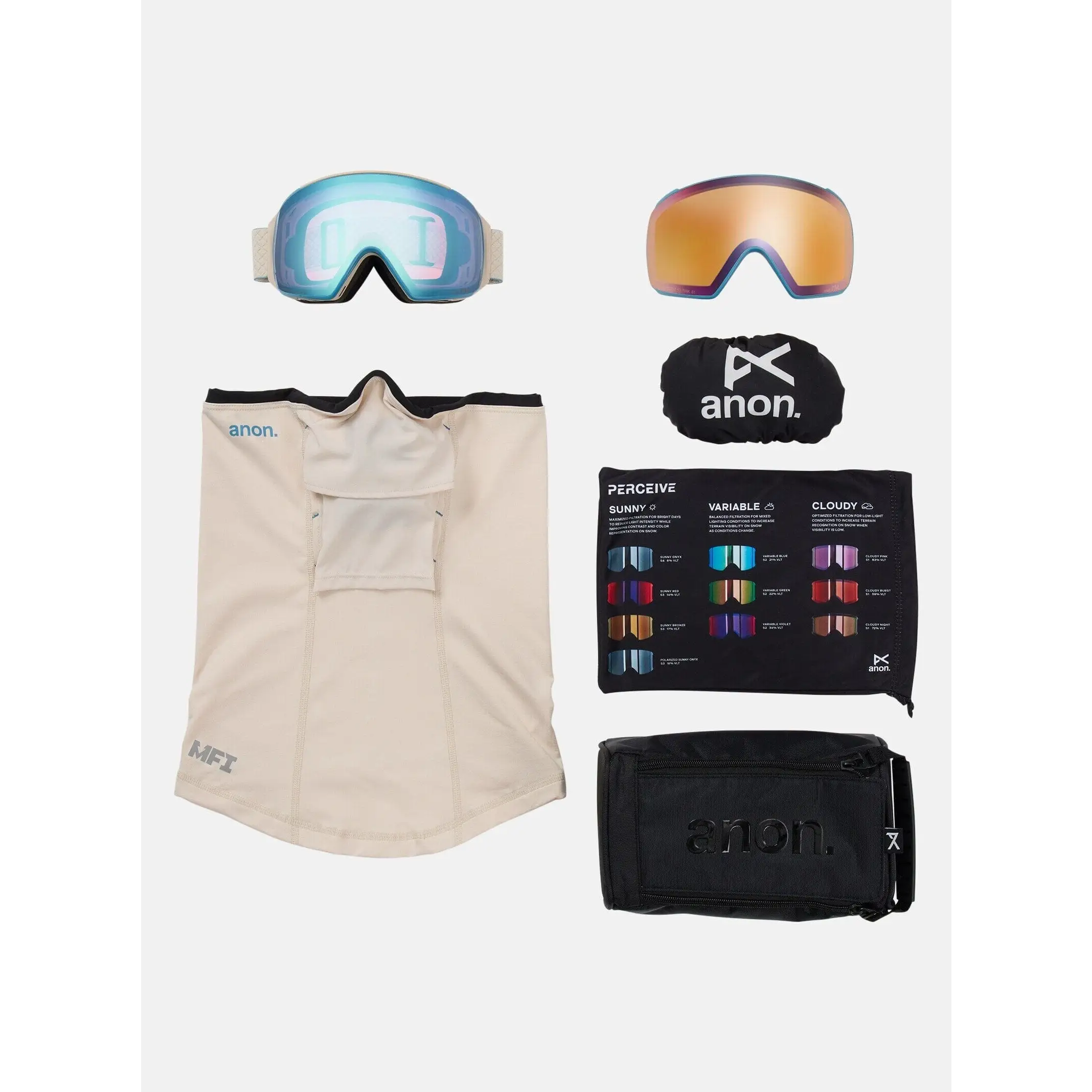 Anon M4 Toric Goggles + Bonus Lens + MFI® Mask