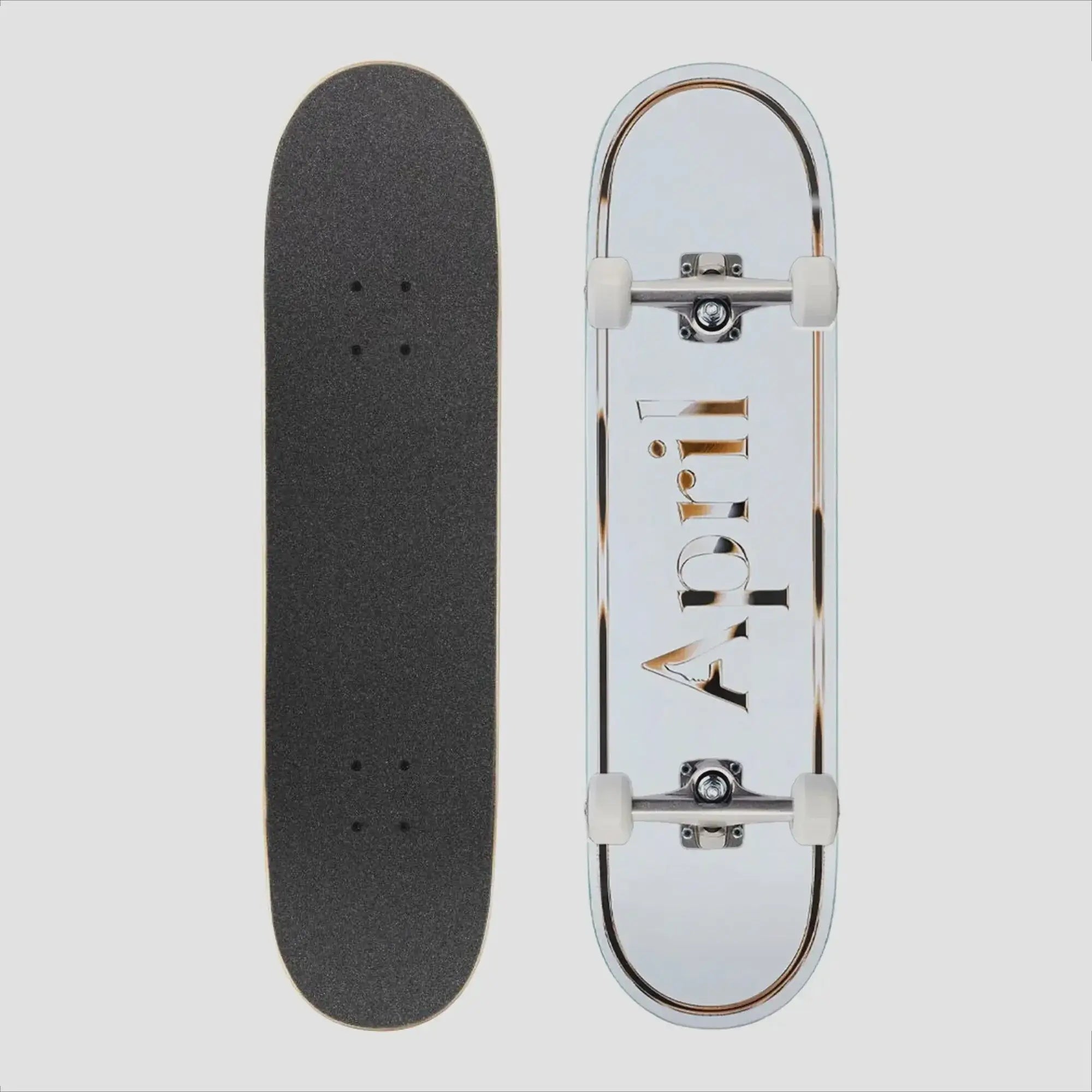 April OG Logo Golden White Complete Skateboard