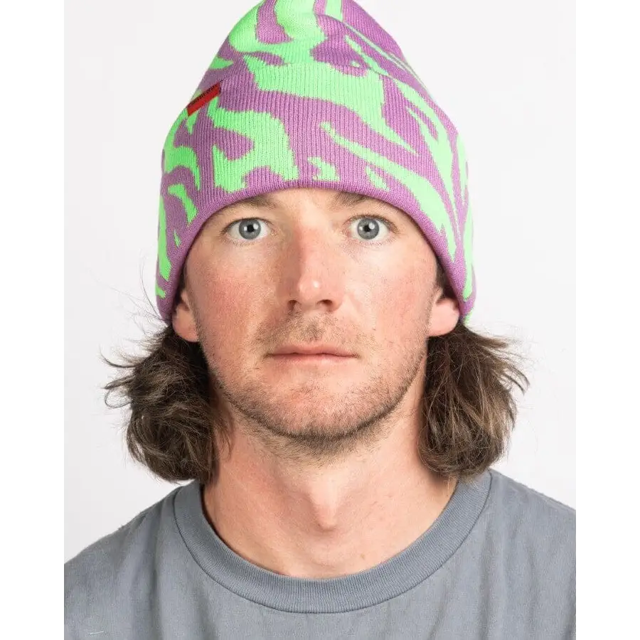 Autumn Tribal Flames Beanie