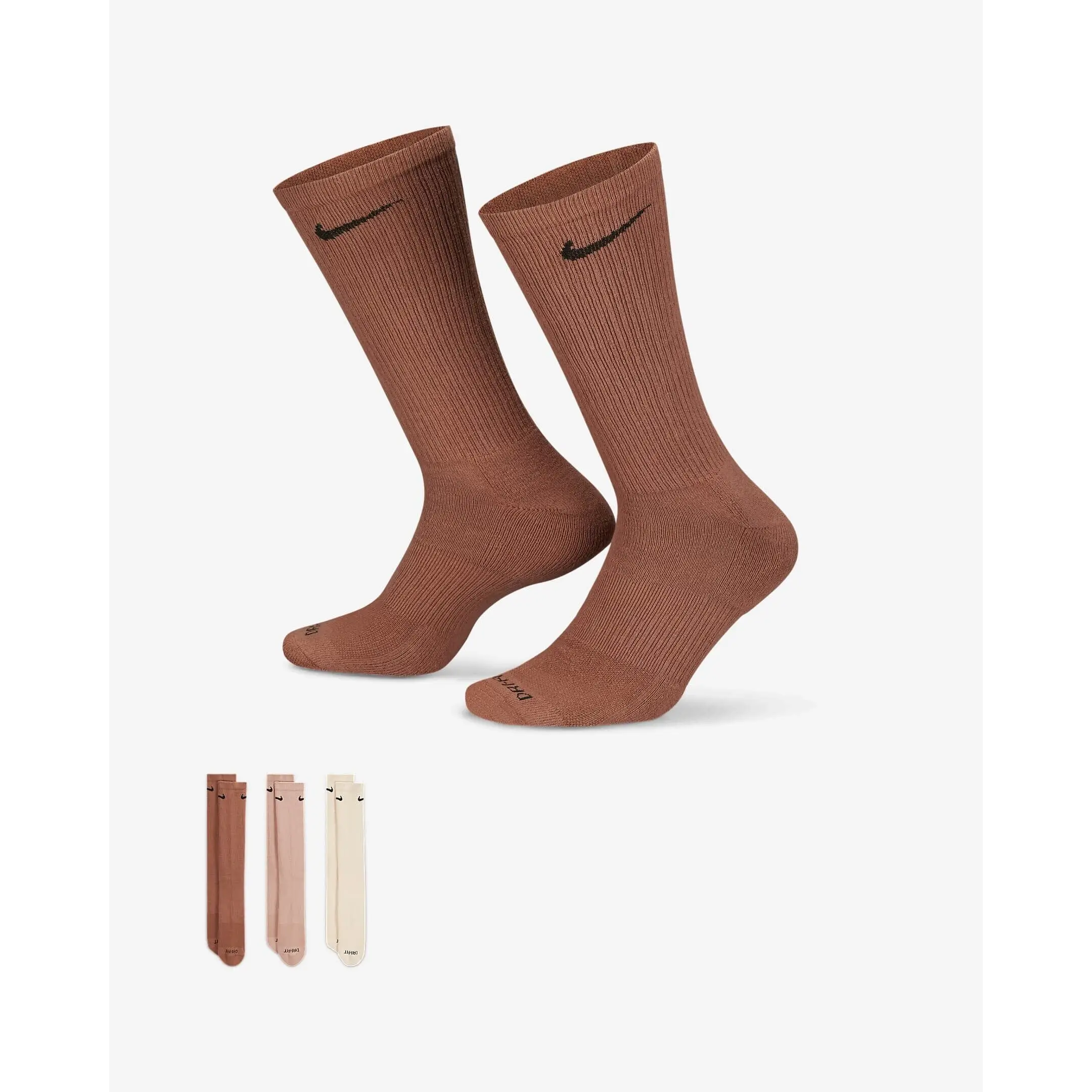 Nike Everyday Plus Cushioned 3 Pack Socks - Multi Colour