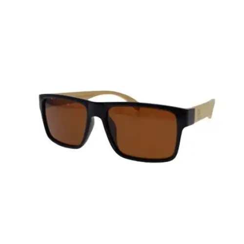 Bamboo Blonde Square Sunglasses
