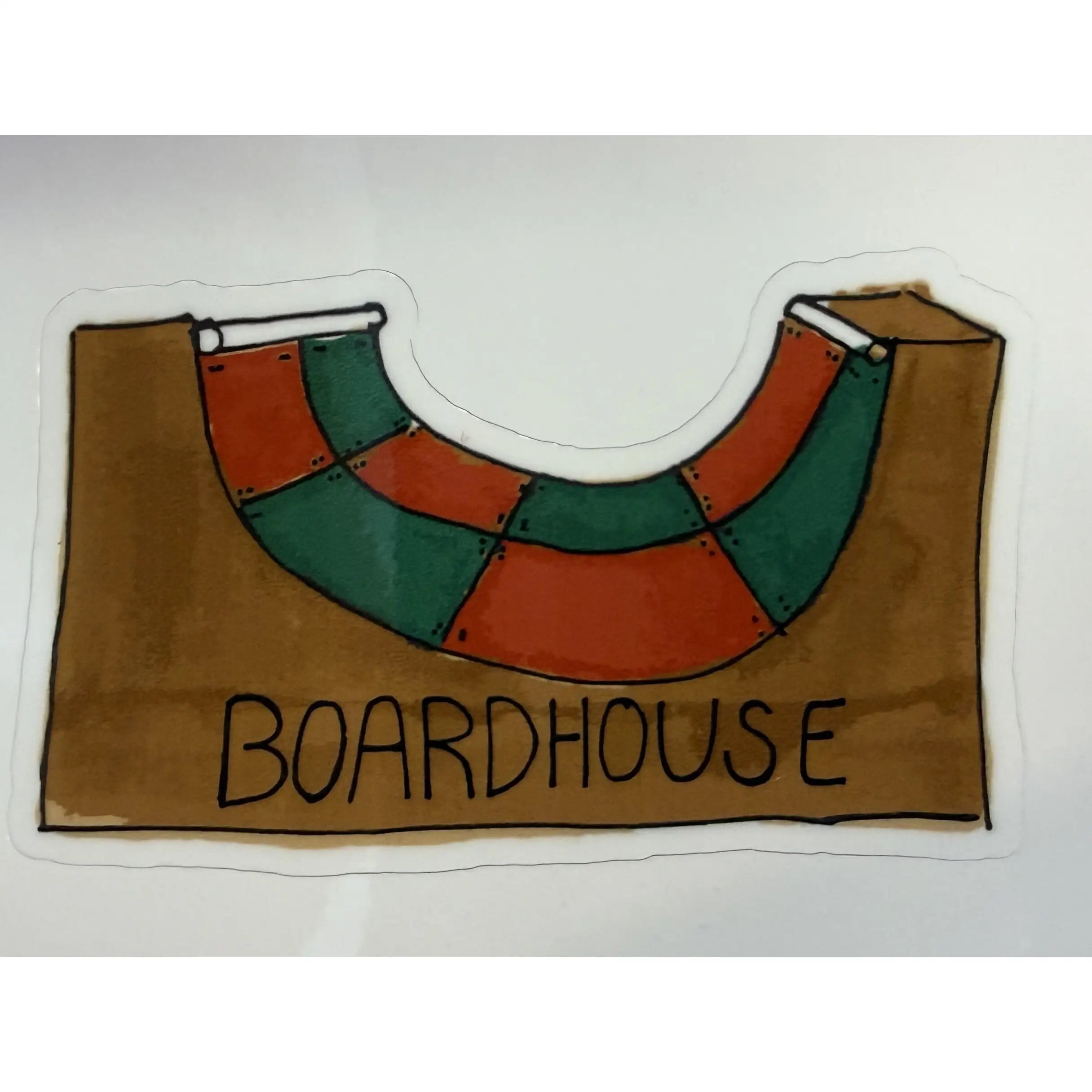 Boardhouse Checker Ramp Sticker