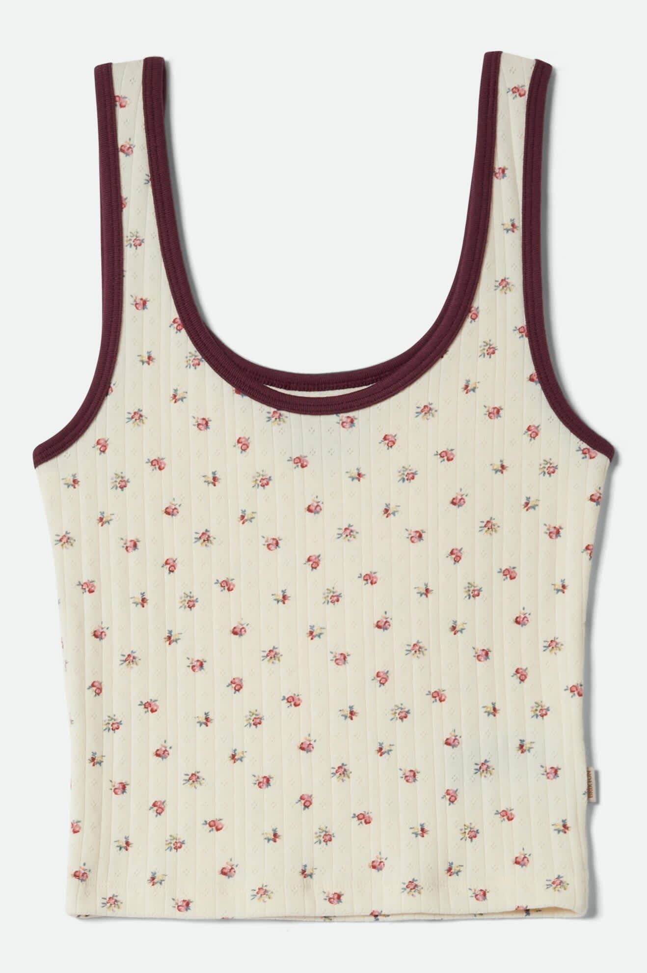 Brixton Off Duty A-Tank Top - Floral Pointelle