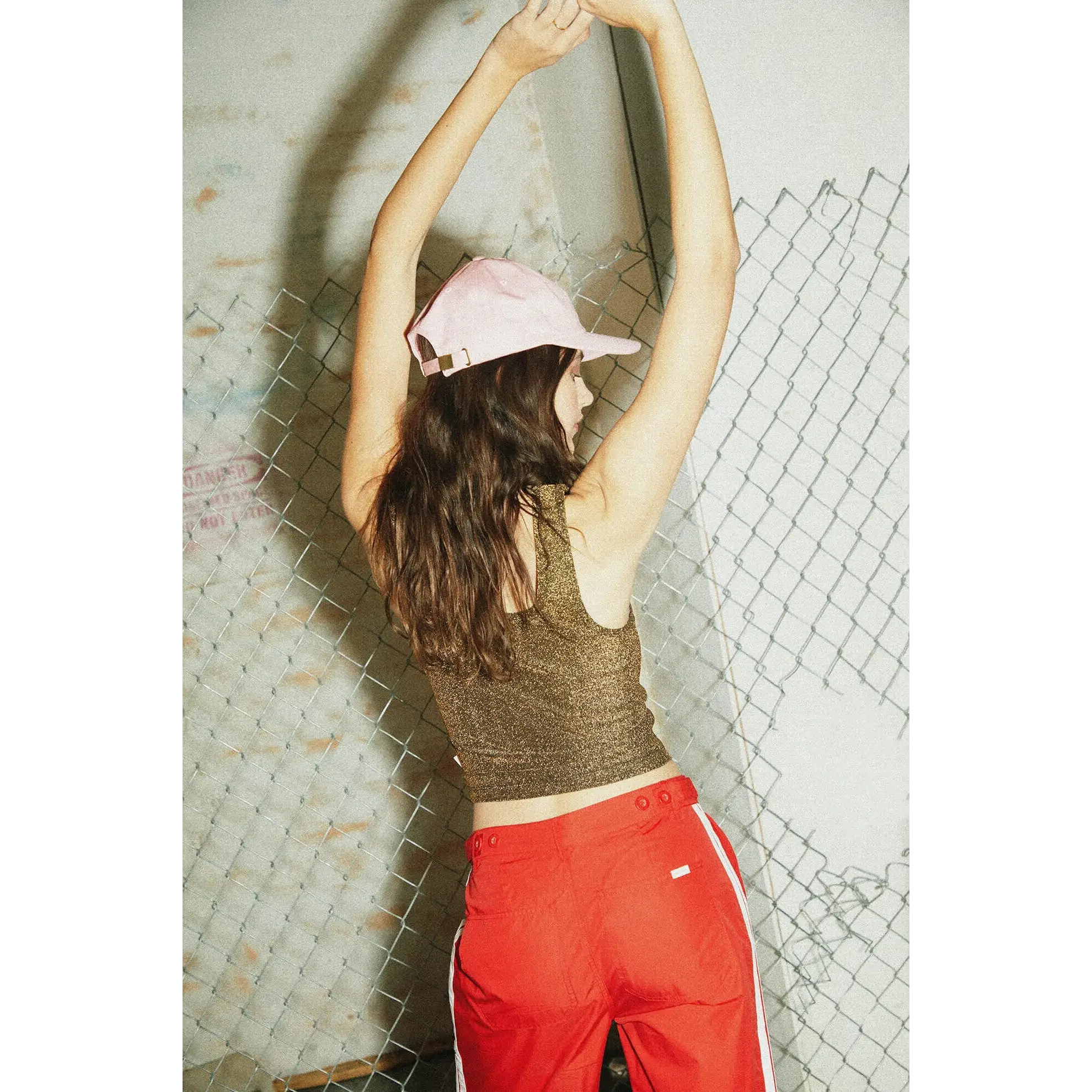 Brixton Off Duty A-Tank Top - Gold Metallic