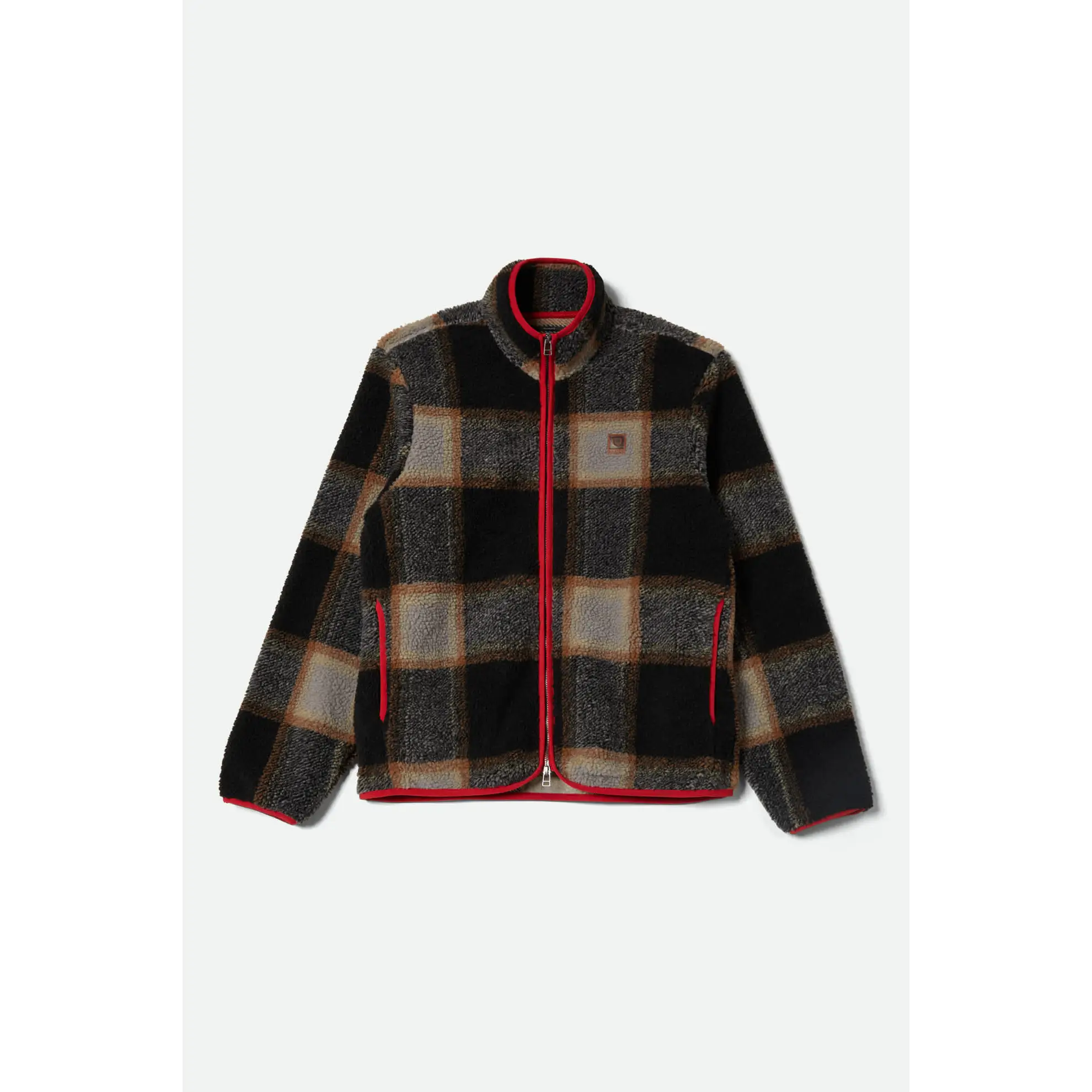 Brixton Plaid Sherpa Full Zip Jacket