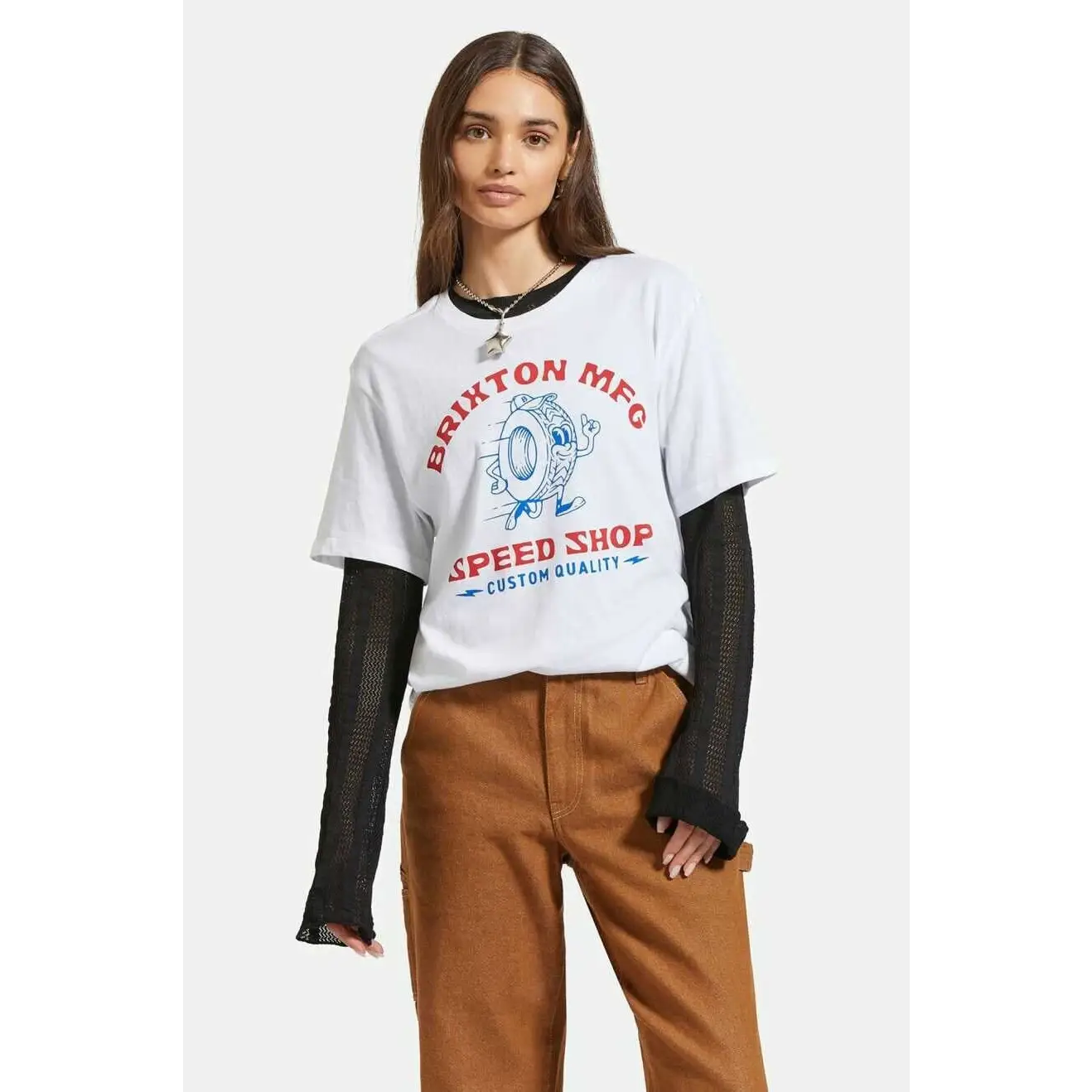 Brixton Speed Shop Vintage Crew T-Shirt
