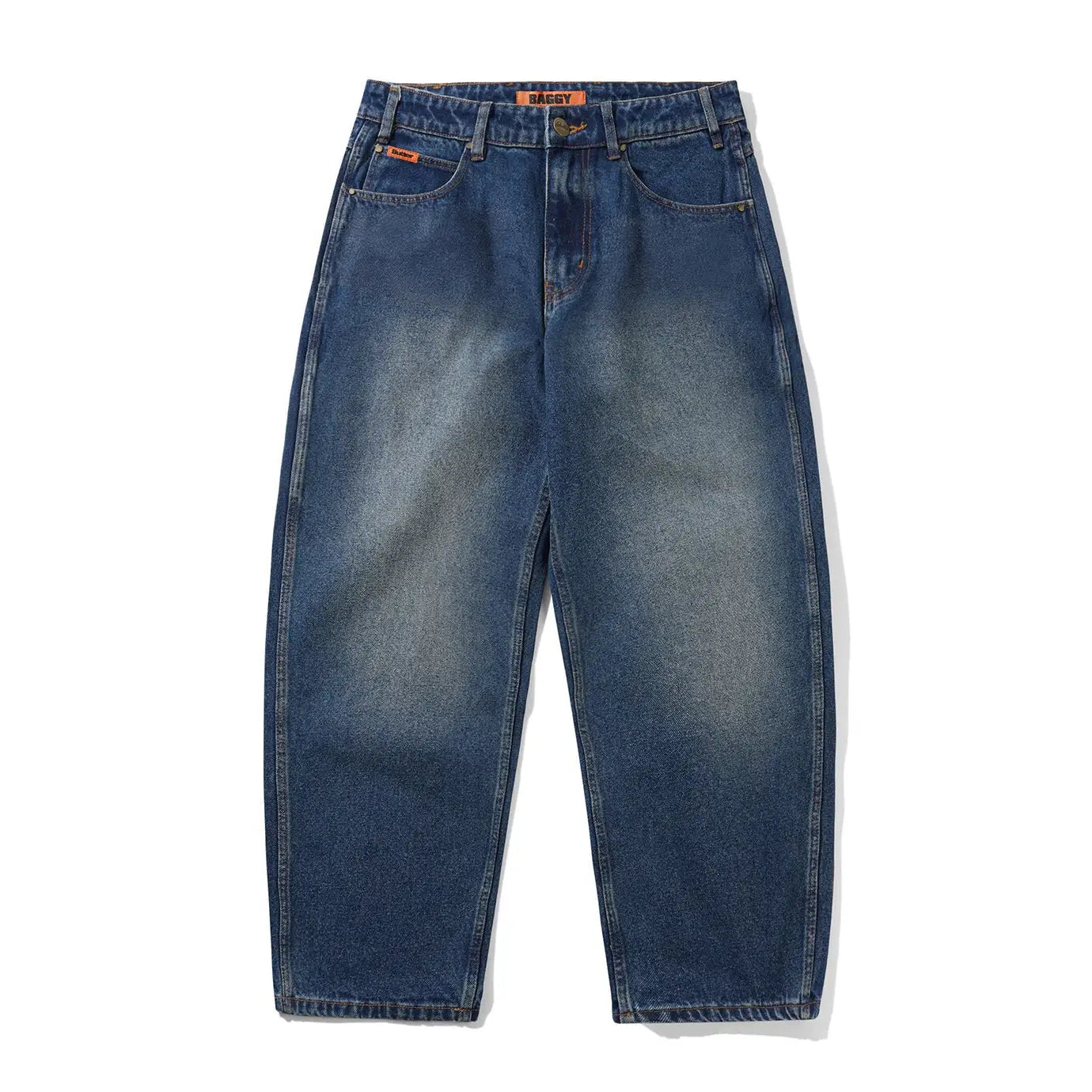 Butter Goods Baggy Denim Jeans - Distressed Indigo