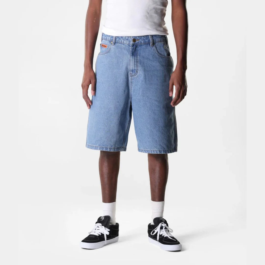 Butter Goods Baggy Denim Shorts - Washed Indigo