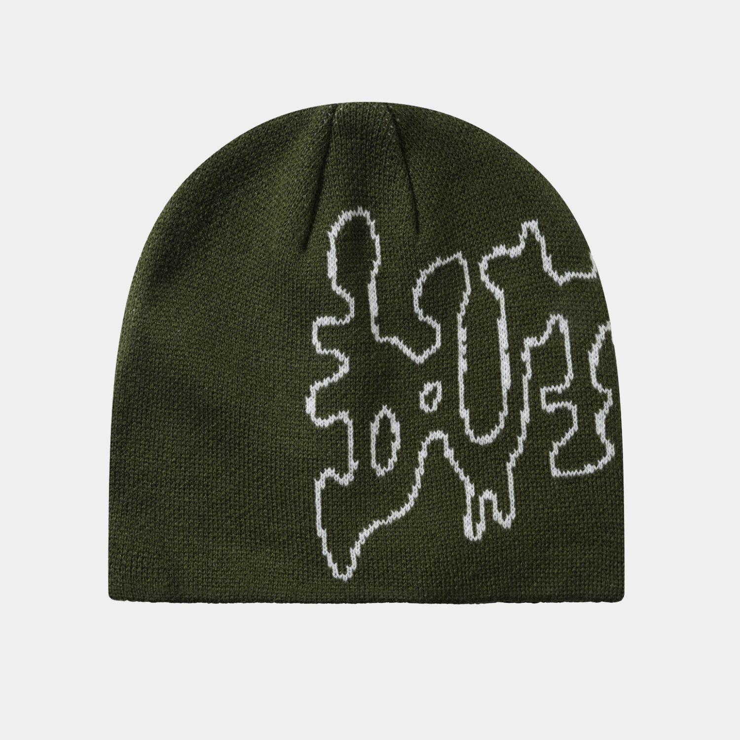 Butter Goods Blotch Skully Beanie Fatigue 