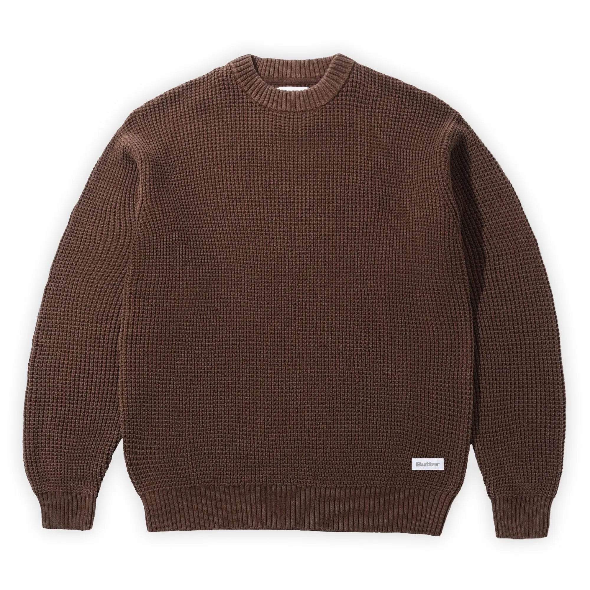 Butter Goods Distressed Waffle Knit Sweater