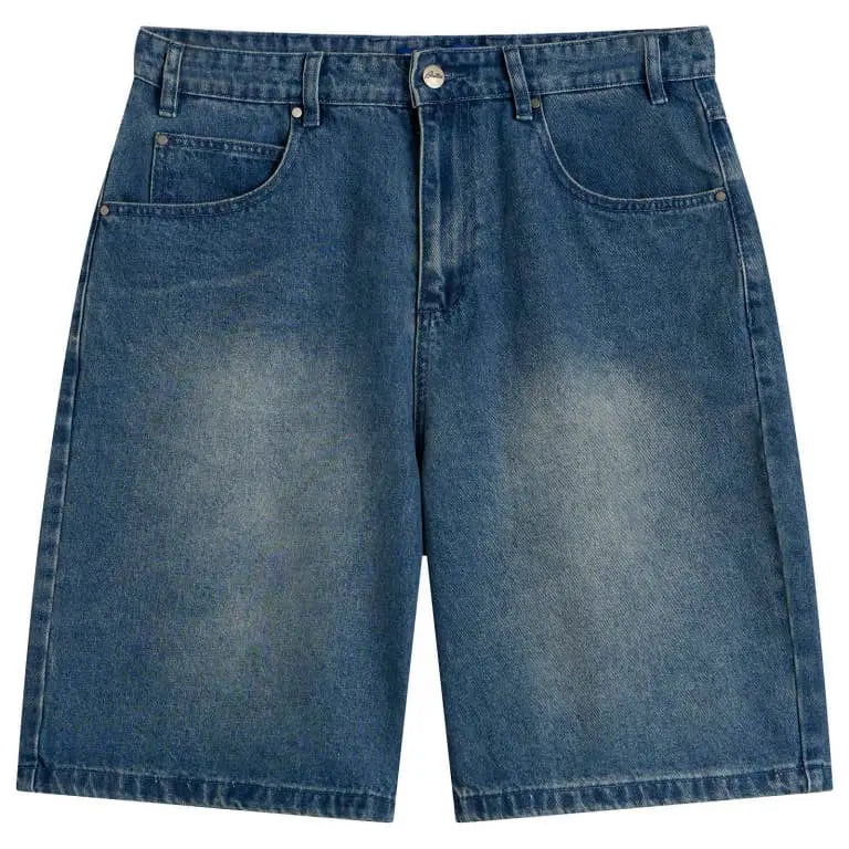 Butter Goods Drummer Baggy Denim Shorts - Stone Wash