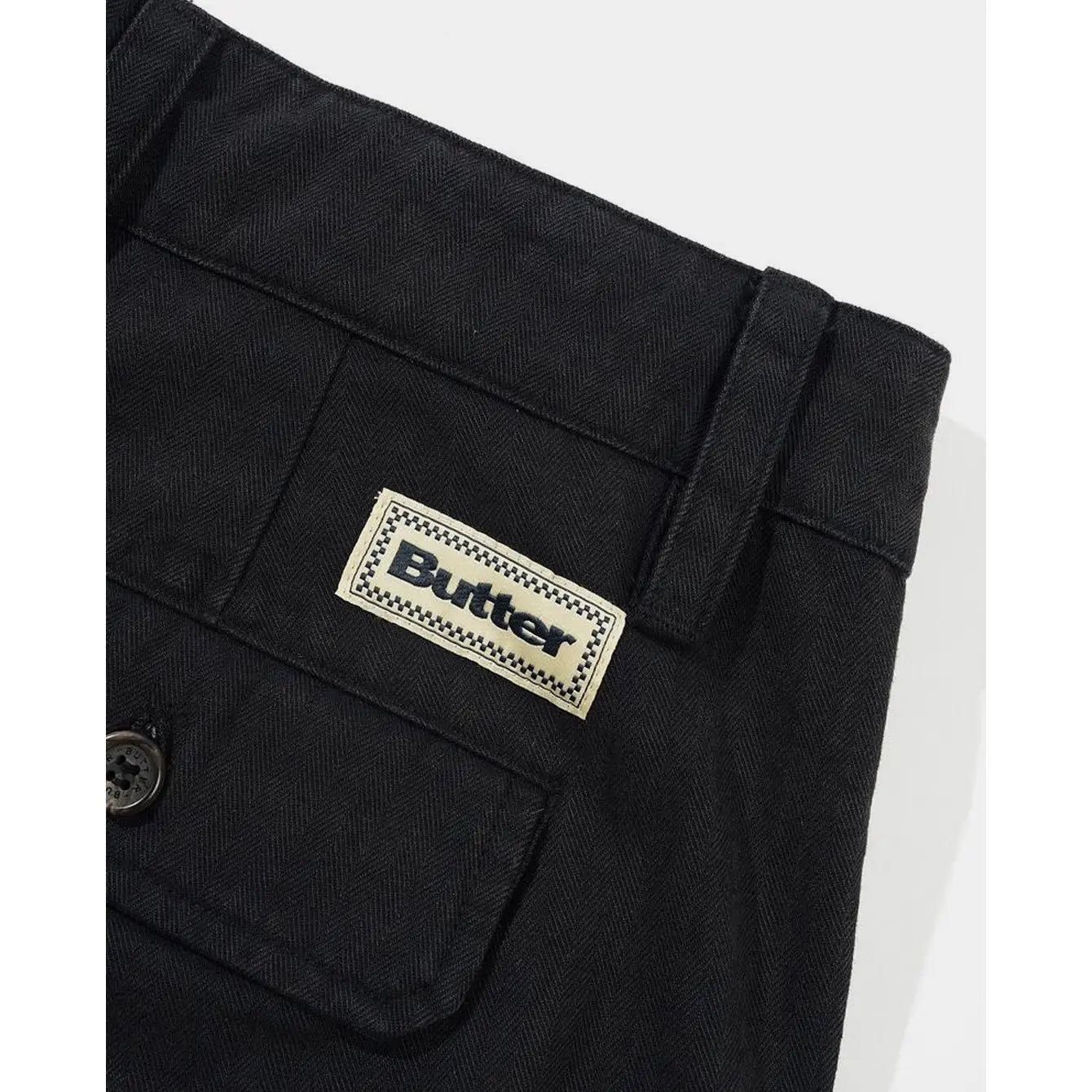 Butter Goods Pleated Shorts - Washed Black